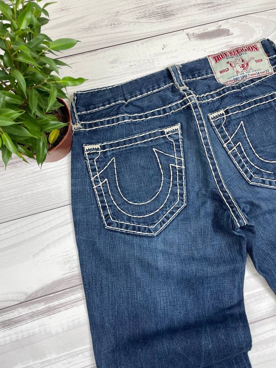 True Religion TRUE RELIGION Jack Natural Super Straight Jeans Navy Size US 34 / EU 50 - 6 Thumbnail