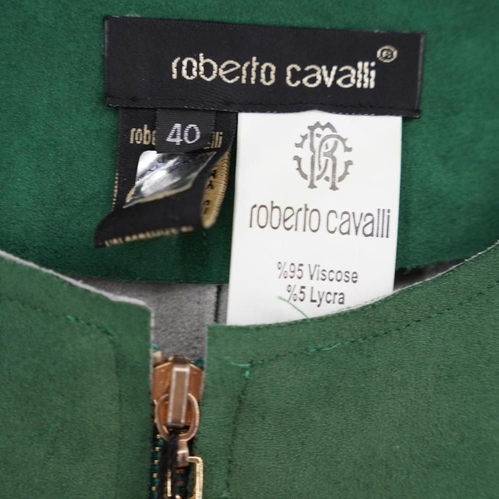 Roberto Cavalli NWT Roberto Cavelli Suede Jacket Emerald Size S Size S / US 4 / IT 40 - 7 Thumbnail