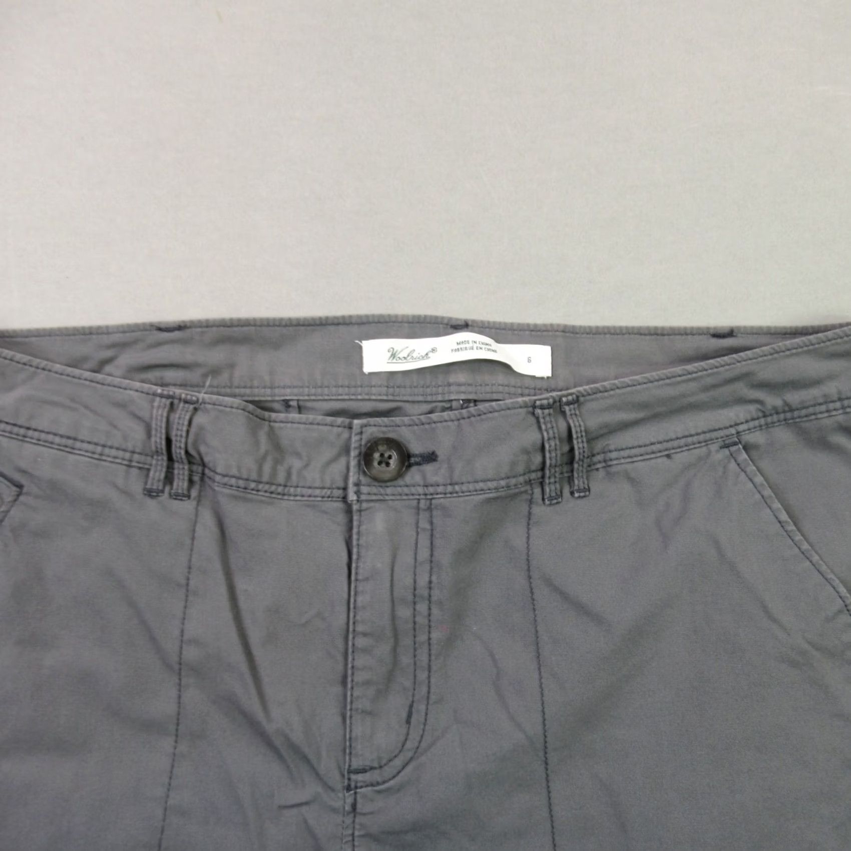 Vintage Woolrich Pants Women 6 Lightweight Outdoors Regular Pockets Capri Gray 32X15 Size 28" / US 6 / IT 42 - 3 Thumbnail