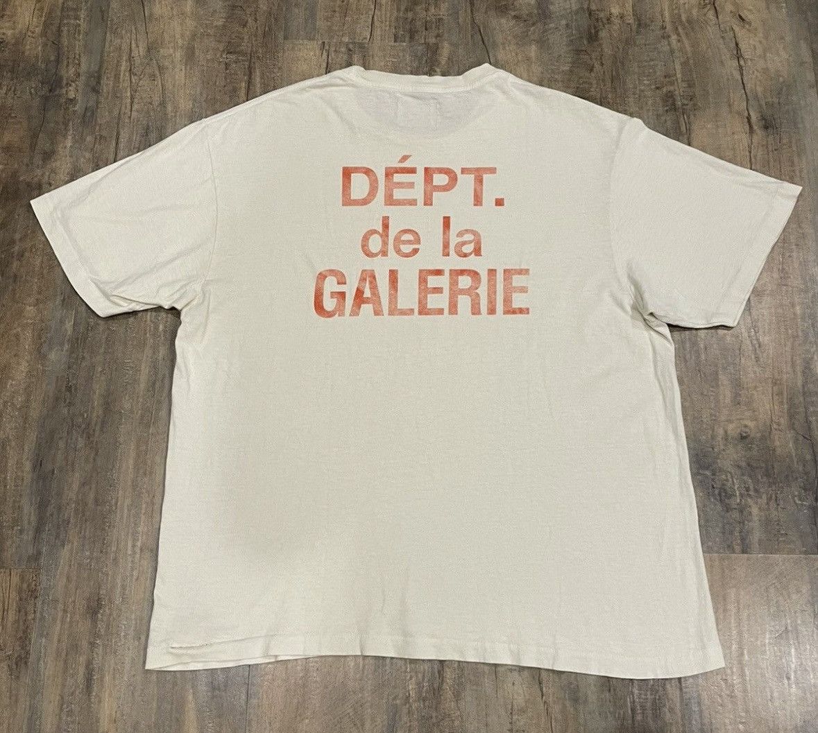 Gallery Dept. RARE Gallery Dept French Logo Tee Cream Orange Souvenir Size US L / EU 52-54 / 3 - 1 Thumbnail