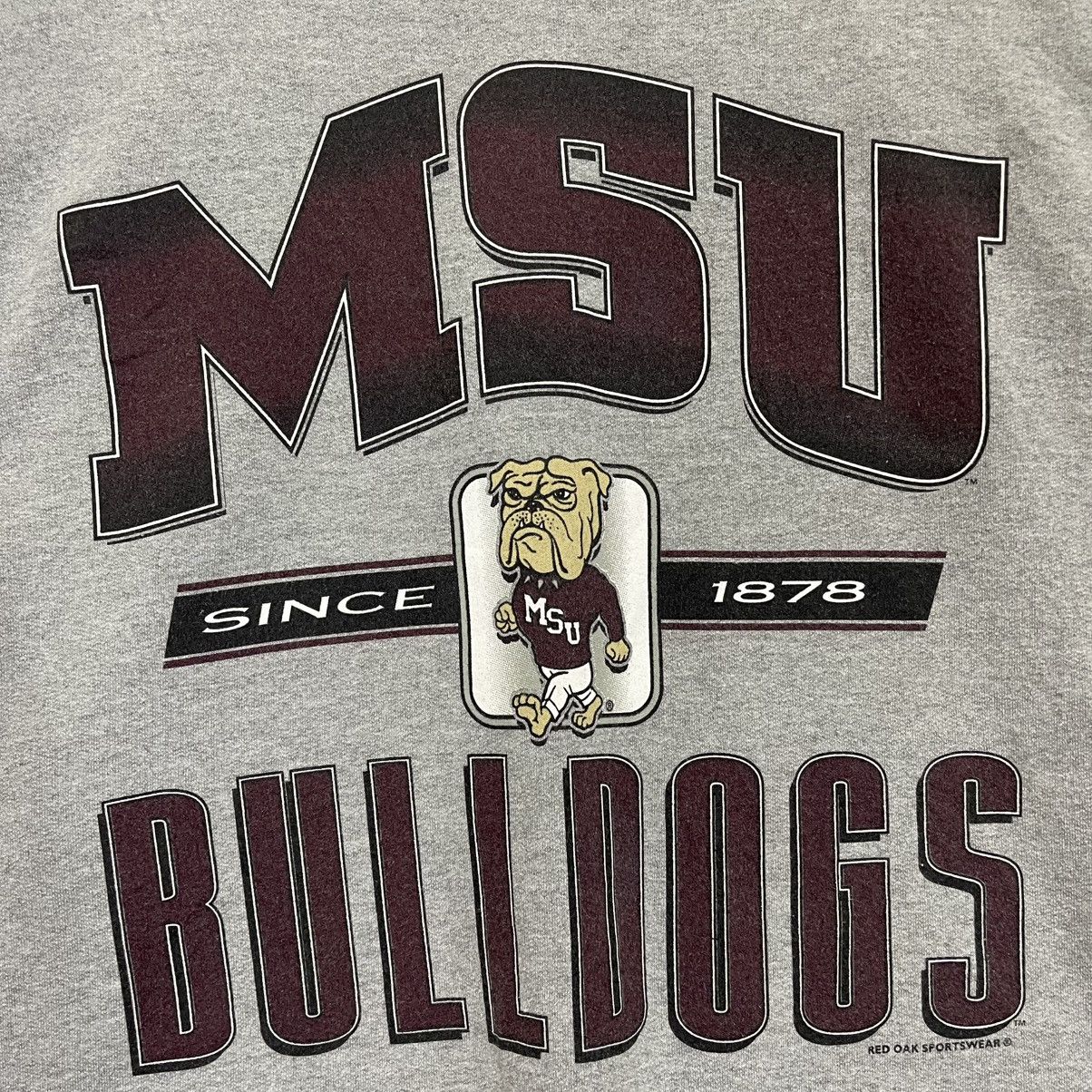Vintage Vintage 90s Mississippi State University Bulldogs Sweatshirt Size US M / EU 48-50 / 2 - 5 Thumbnail