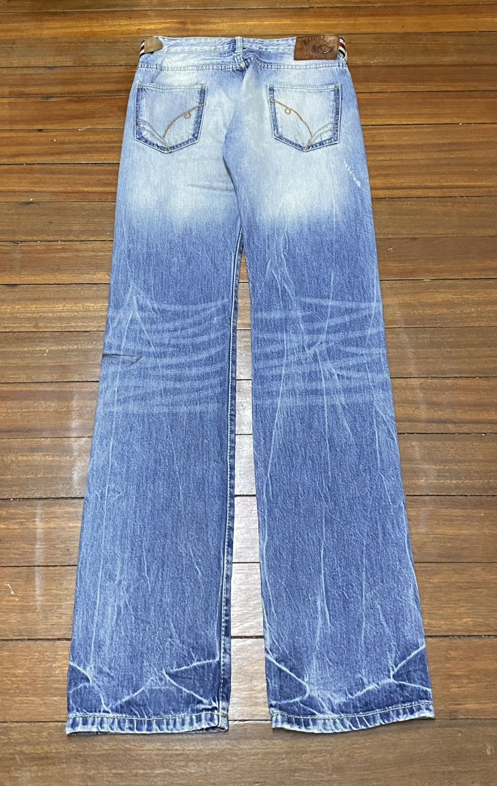 Japanese Brand × Vintage Rare Design Vintage Brand Kaporal 5 Flash Jeans 2000s Size US 33 - 2 Thumbnail