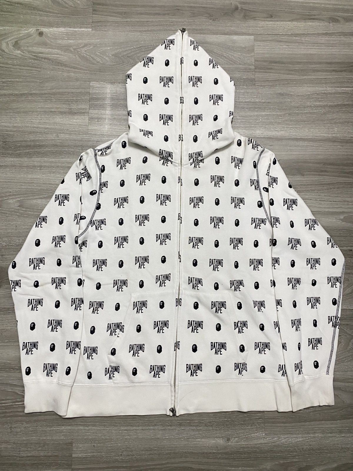 Bape BAPE LOGO MONOGRAM ZIP UP HOODIE Size US XXL / EU 58 / 5 - 1 Thumbnail