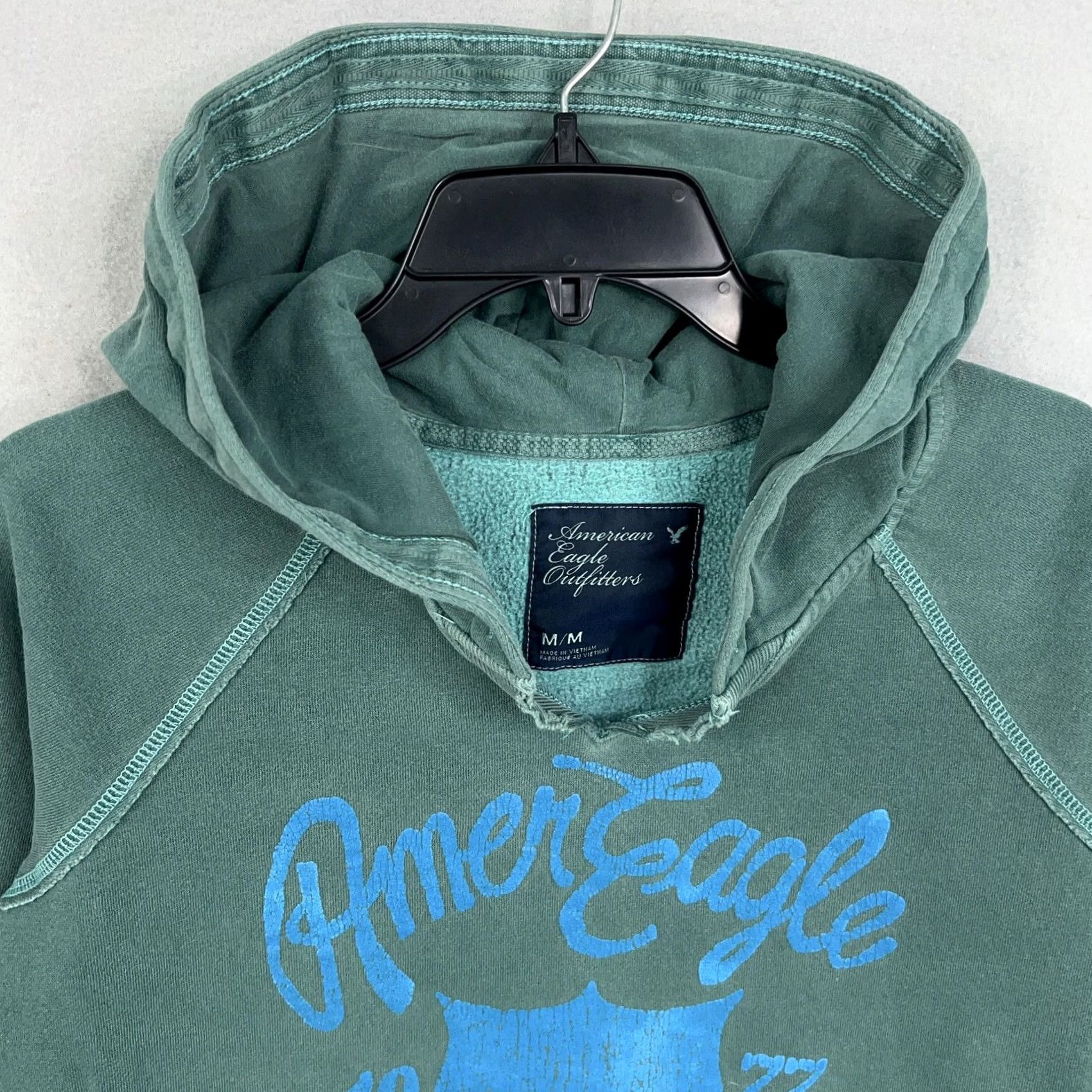 American Eagle Outfitters American Eagle Outfitters Hoodie Womens Medium Green Pullover Graphic 1977 Y2K Size M / US 6-8 / IT 42-44 - 2 Thumbnail