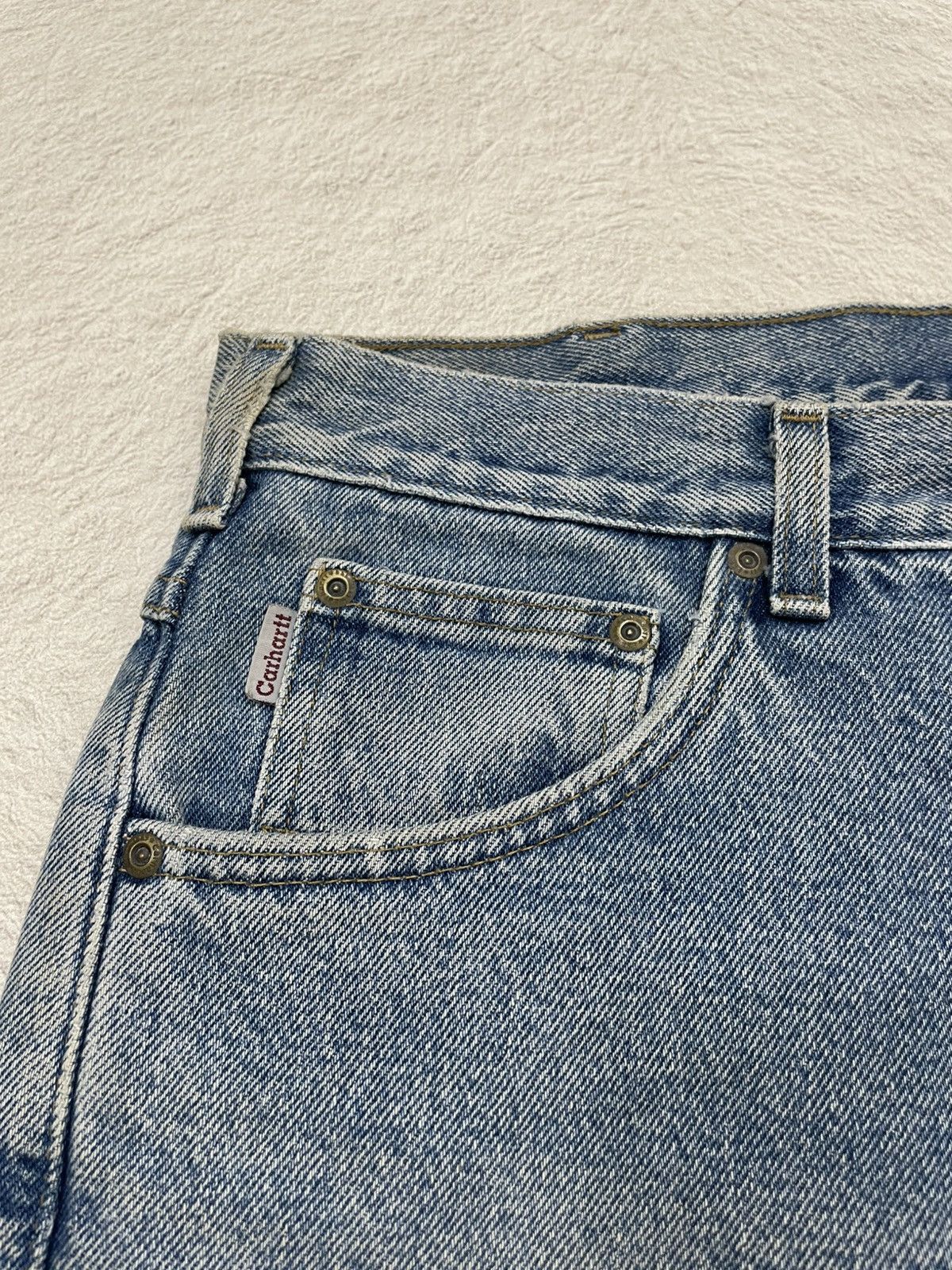 Carhartt 2000s Carhartt Light Blue Jeans Baggy Denin Distressed Y2K Size US 36 / EU 52 - 3 Thumbnail