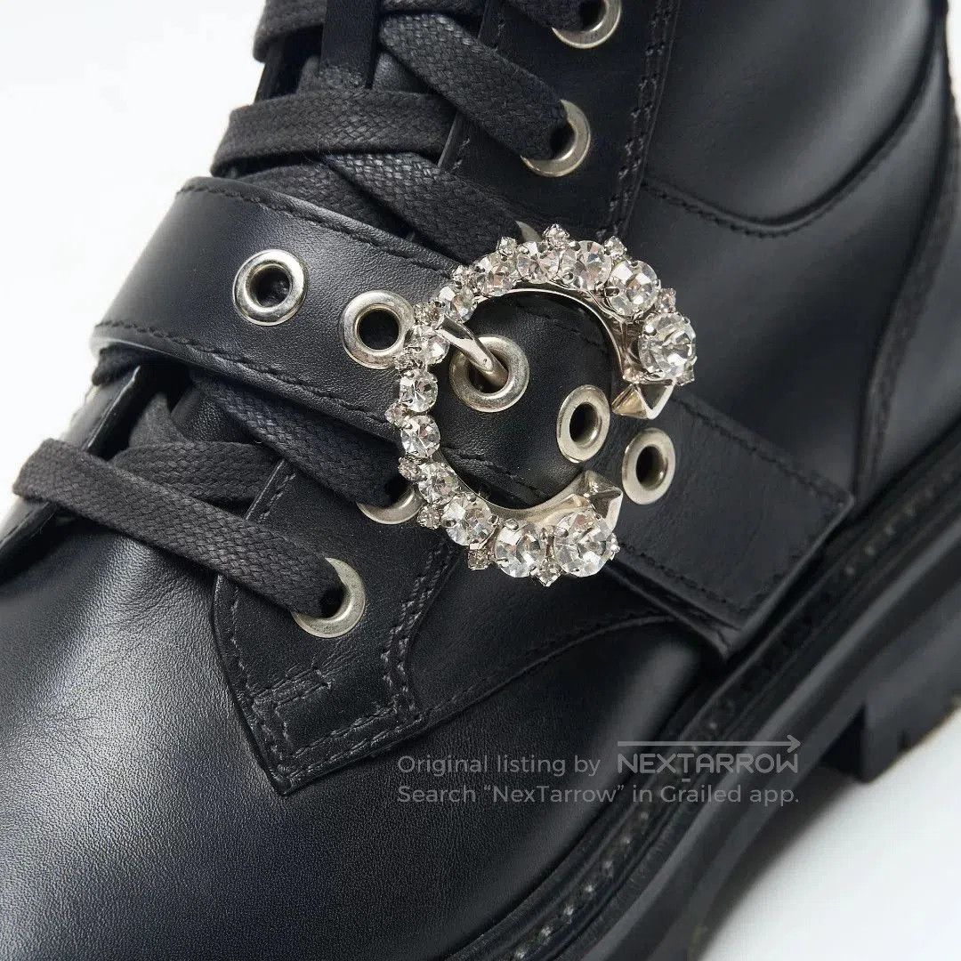 Jimmy Choo Jimmy Choo Women's Diamond Buckle Martin Boots. Size US 6 / IT 36 - 4 Thumbnail