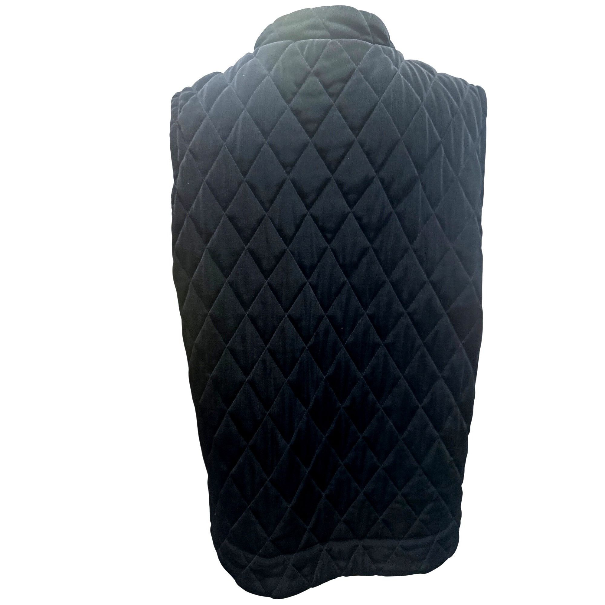 Chicos Chicos Travelers Size 3 Black Quilted Zip Front Vest Diamond Size L / US 10 / IT 46 - 4 Thumbnail