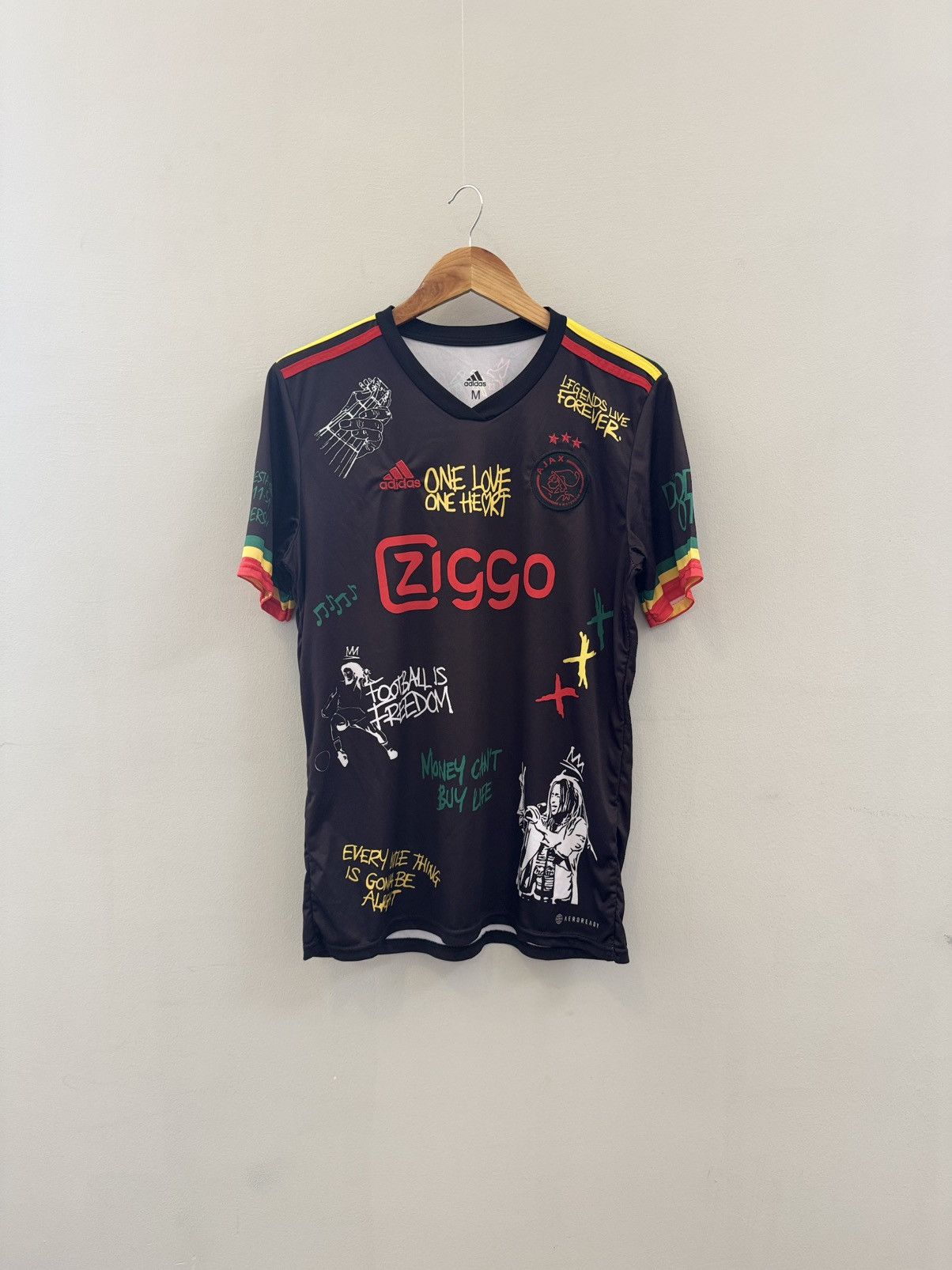 Vintage Vintage Ajax × Bob Marley Jersey blokcore Size US M / EU 48-50 / 2 - 1 Thumbnail