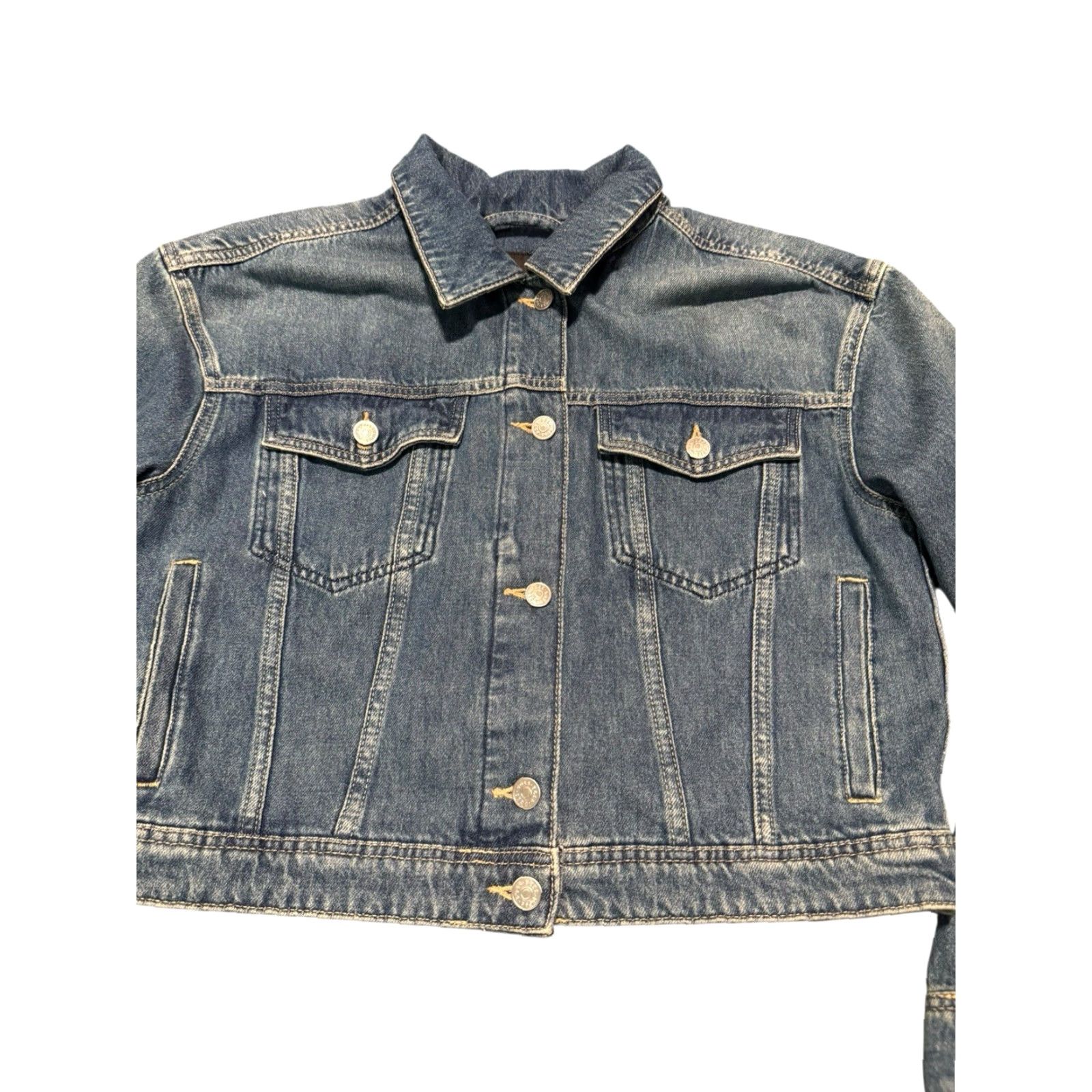 Hugo Boss VINTAGE BOSS Hugo Boss Denim Trucker Jacket Men’s Small Blue Size US S / EU 44-46 / 1 - 2 Thumbnail