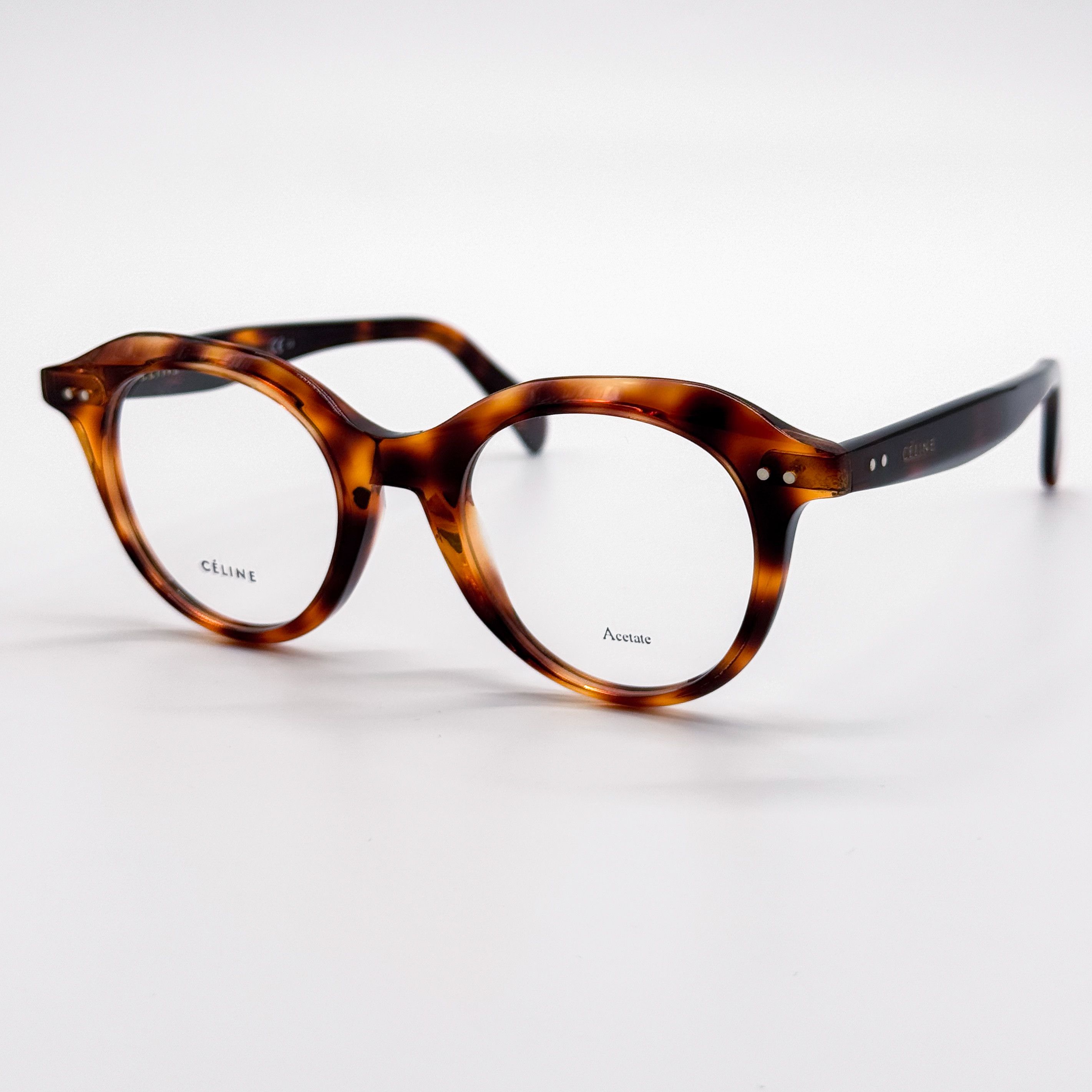 Celine NEW CELINE CL41458 086 EYEGLASSES WOMEN HAVANA ROUND CELINE Size ONE SIZE - 2 Thumbnail