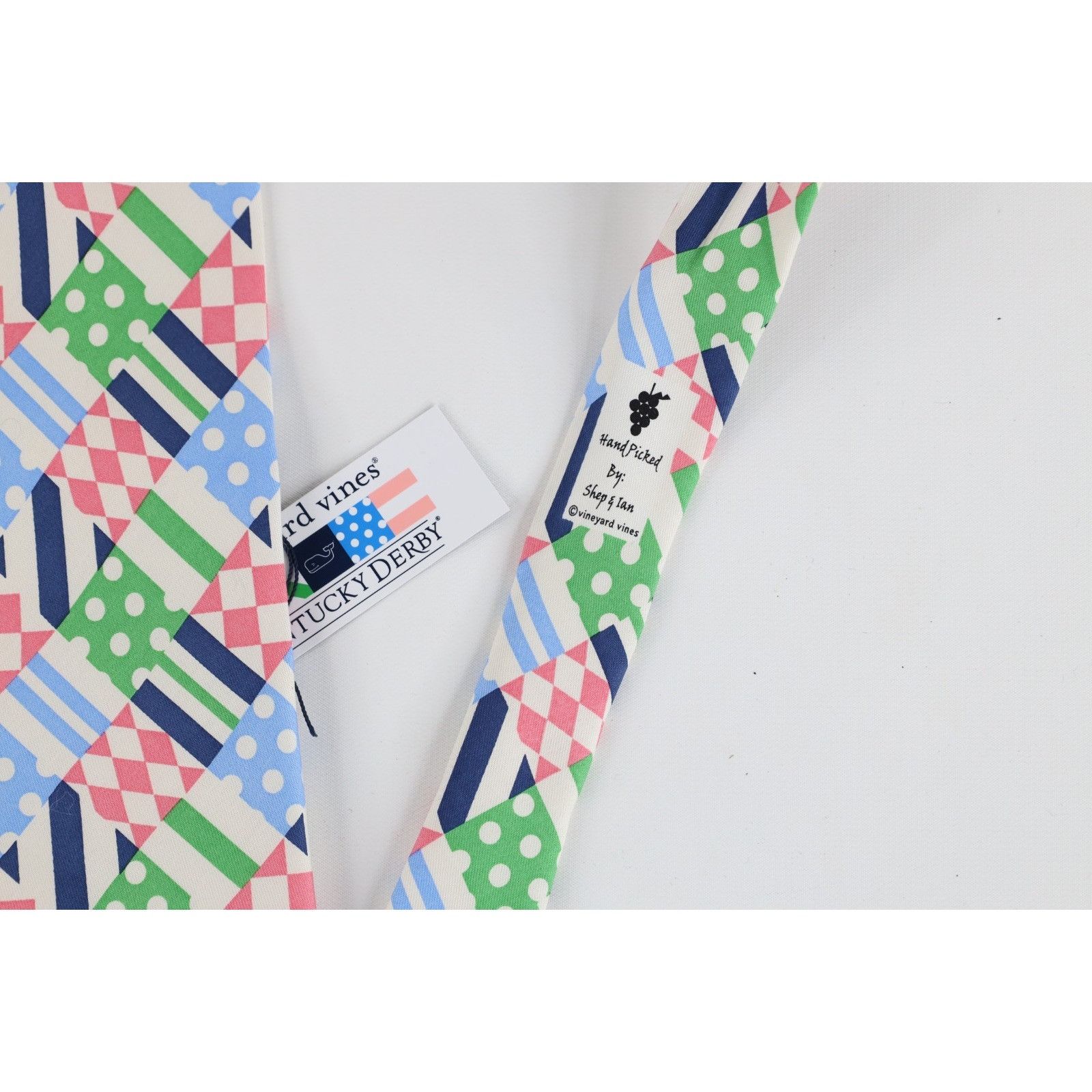 Vineyard Vines New Vineyard Vines Shep & Ian Kentucky Derby Silk Neck Tie Size ONE SIZE - 3 Thumbnail