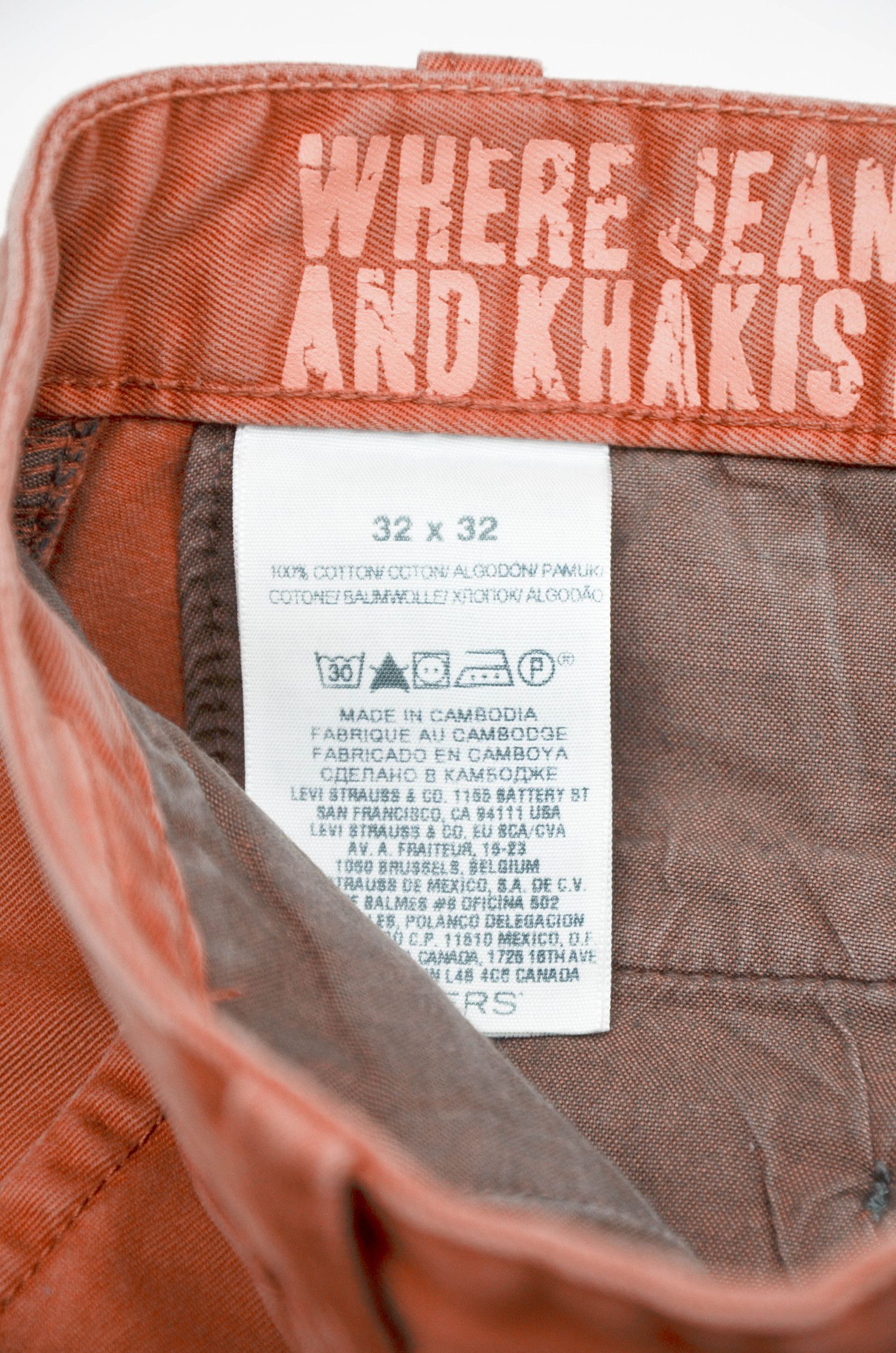 Dockers Dockers Classic Chino Pants – Size 32x32 (Made in Cambodia) Size US 32 / EU 48 - 7 Thumbnail