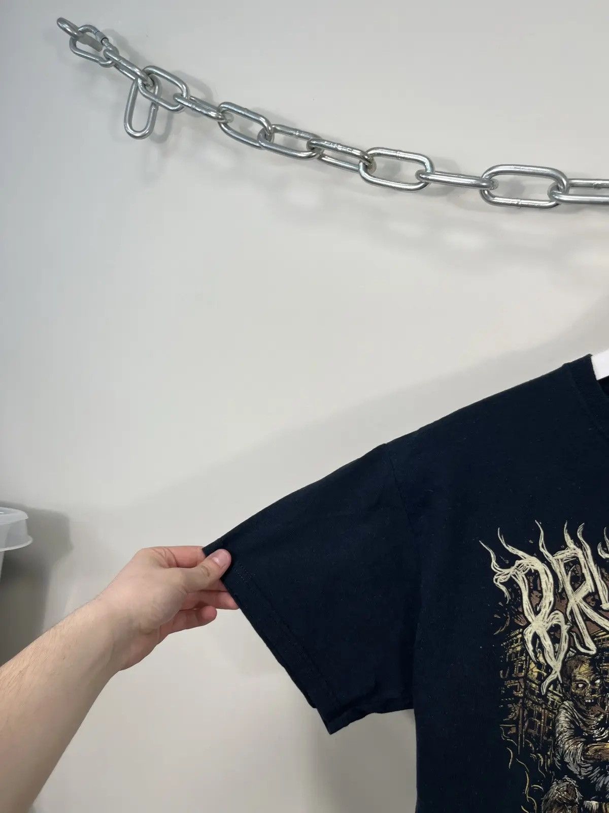 Band Tees × Vintage Vintage Brutal Knack Big Graphic Logo Black Rock Band Tee Size US M / EU 48-50 / 2 - 4 Thumbnail