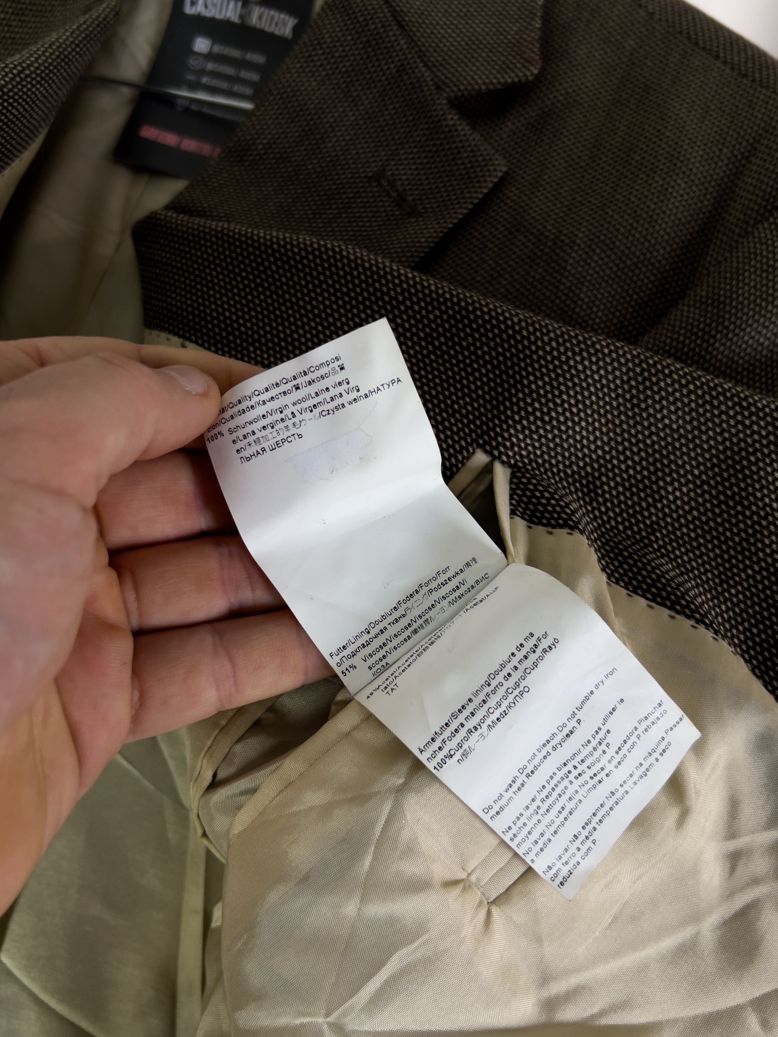 Hugo Boss Hugo Boss Wool Men`s Blazer Size 42R - 9 Thumbnail