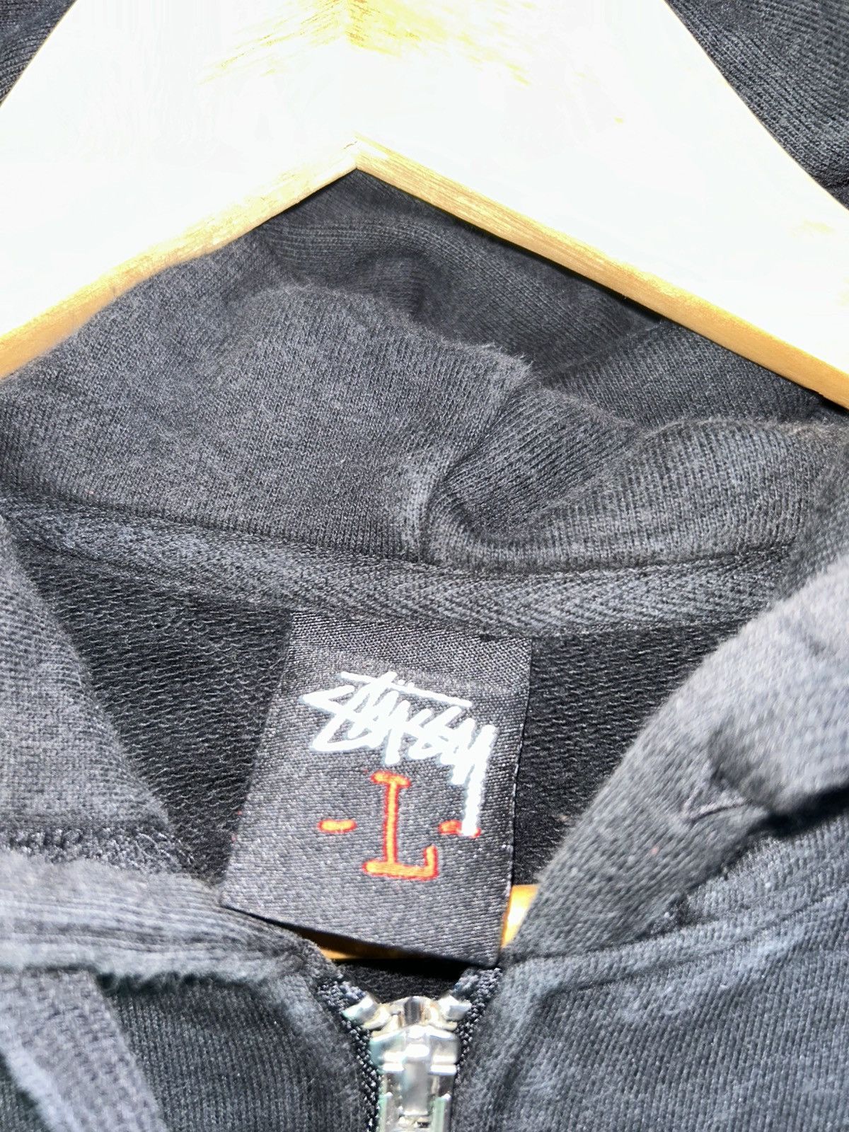 Stussy Basic Logo Zip Up Hoodie Size US L / EU 52-54 / 3 - 11 Thumbnail