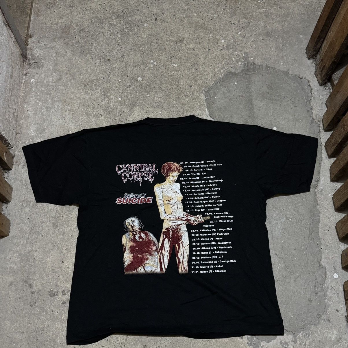 Band Tees × Vintage Vintage 90s Cannibal Corpse Gallery Of Suicide t-shirt Size US XL / EU 56 / 4 - 2 Thumbnail