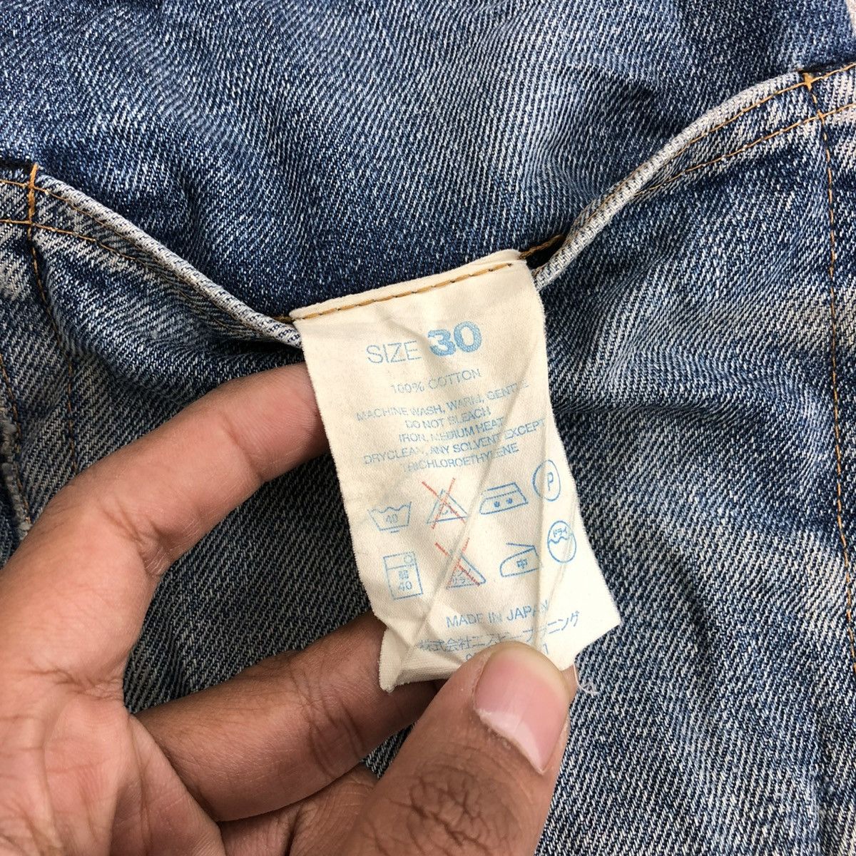 Japanese Brand 🇯🇵 Vintage Resolute 710 Japan Distressed Faded Selvedge Jeans Size US 30 / EU 46 - 12 Thumbnail