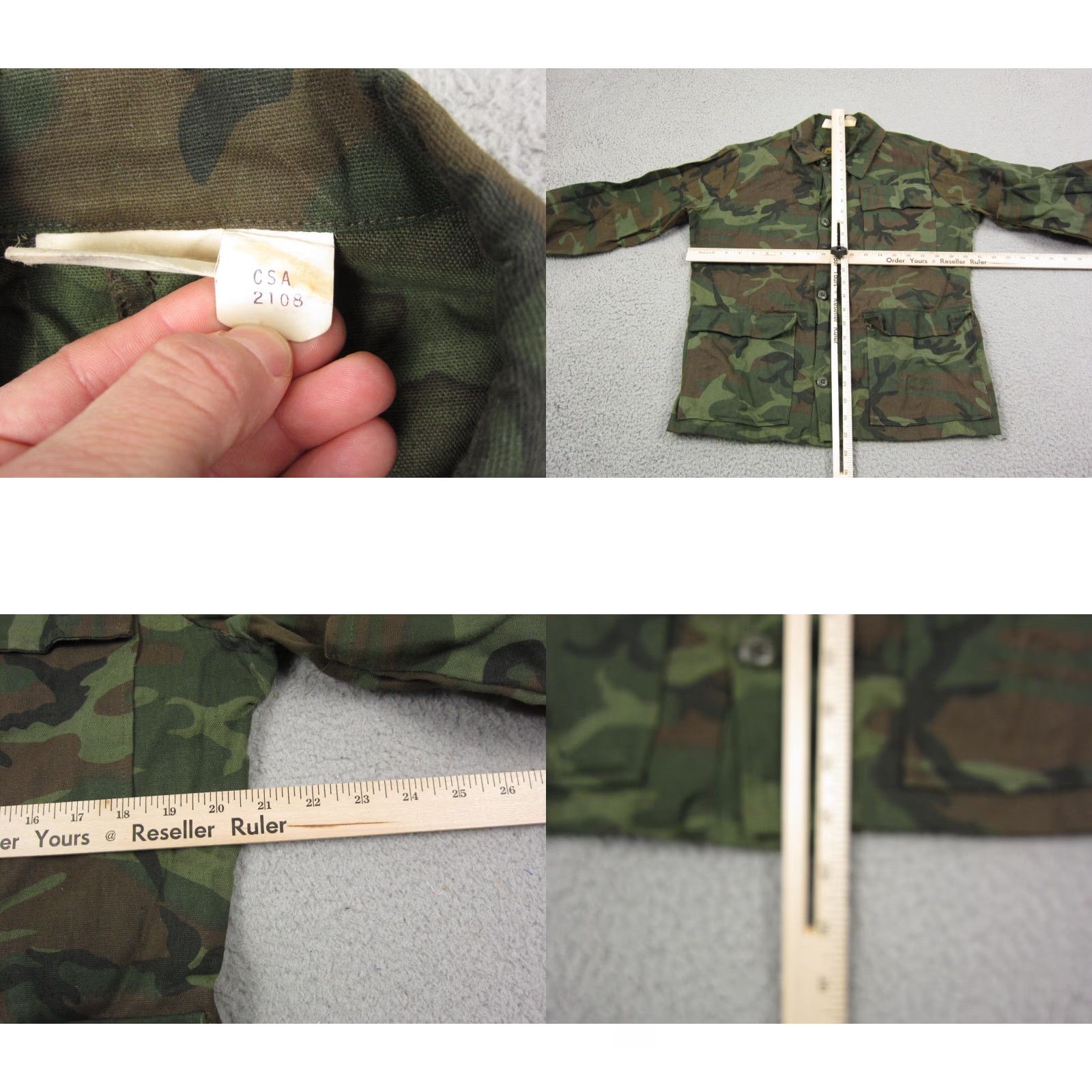 Vintage VINTAGE K-mart Shirt Camouflage Canvas Button-Up 90s Outdoor Mens M Green Cotton Canvas Button-Down Collar Shirt Size US M / EU 48-50 / 2 - 8 Thumbnail