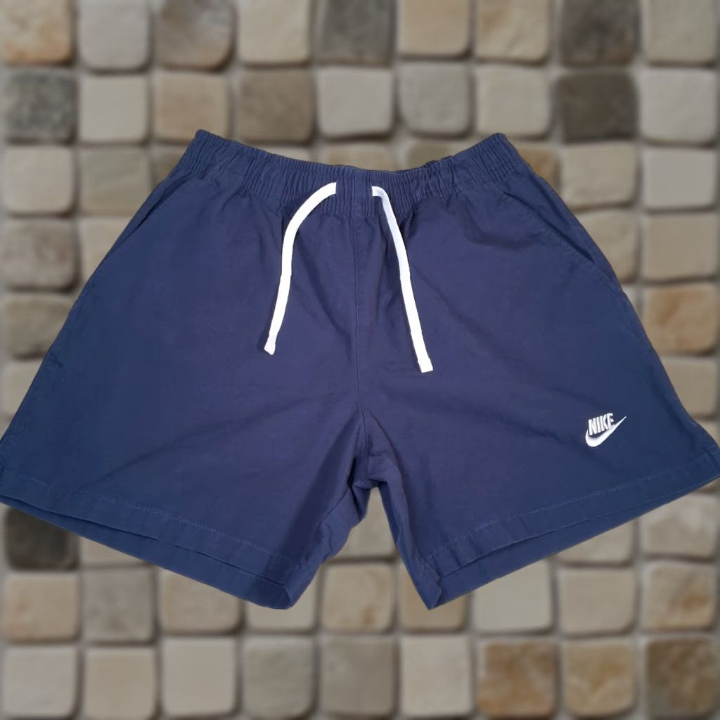 Nike Nike Club Shorts Men Small Regular Fit Twill Blue DX0619-410 S Slim Schematic? Size US 29 - 1 Thumbnail
