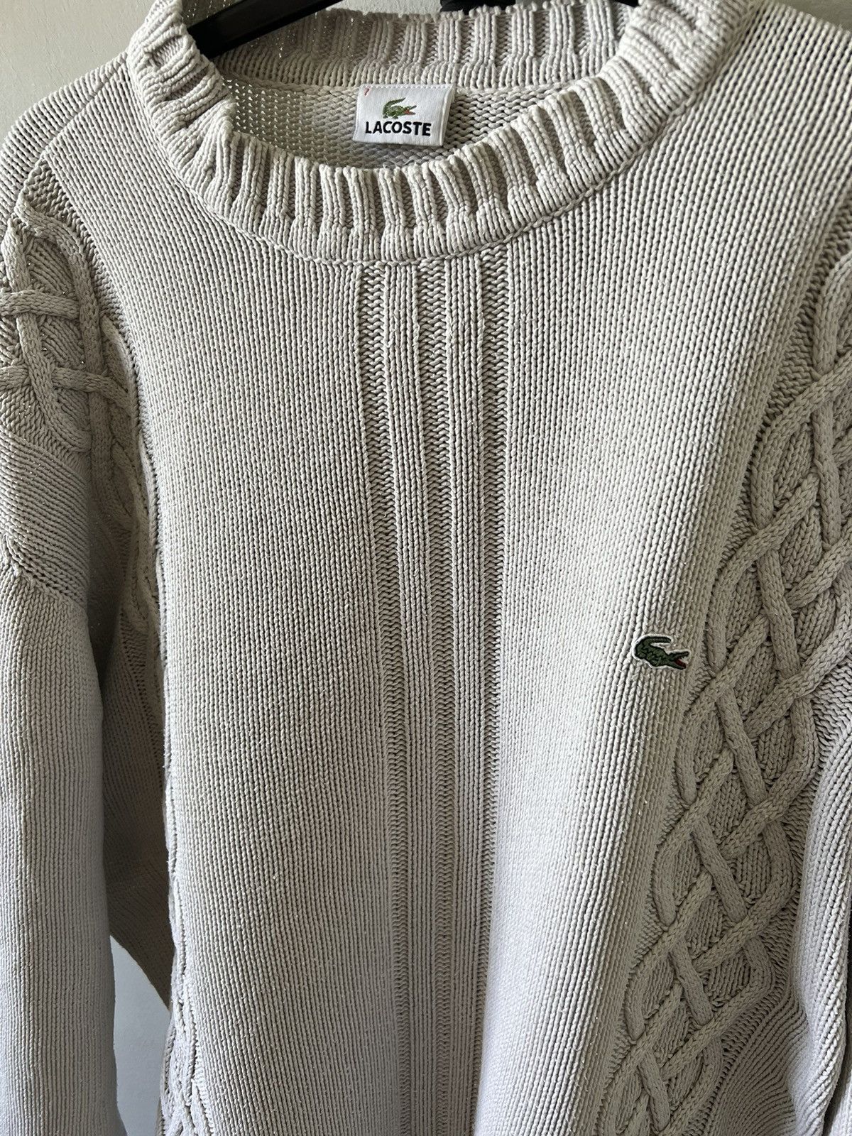 Lacoste Lacoste vintage knitted sweater 90s wool rare archive Size US XL / EU 56 / 4 - 2 Thumbnail