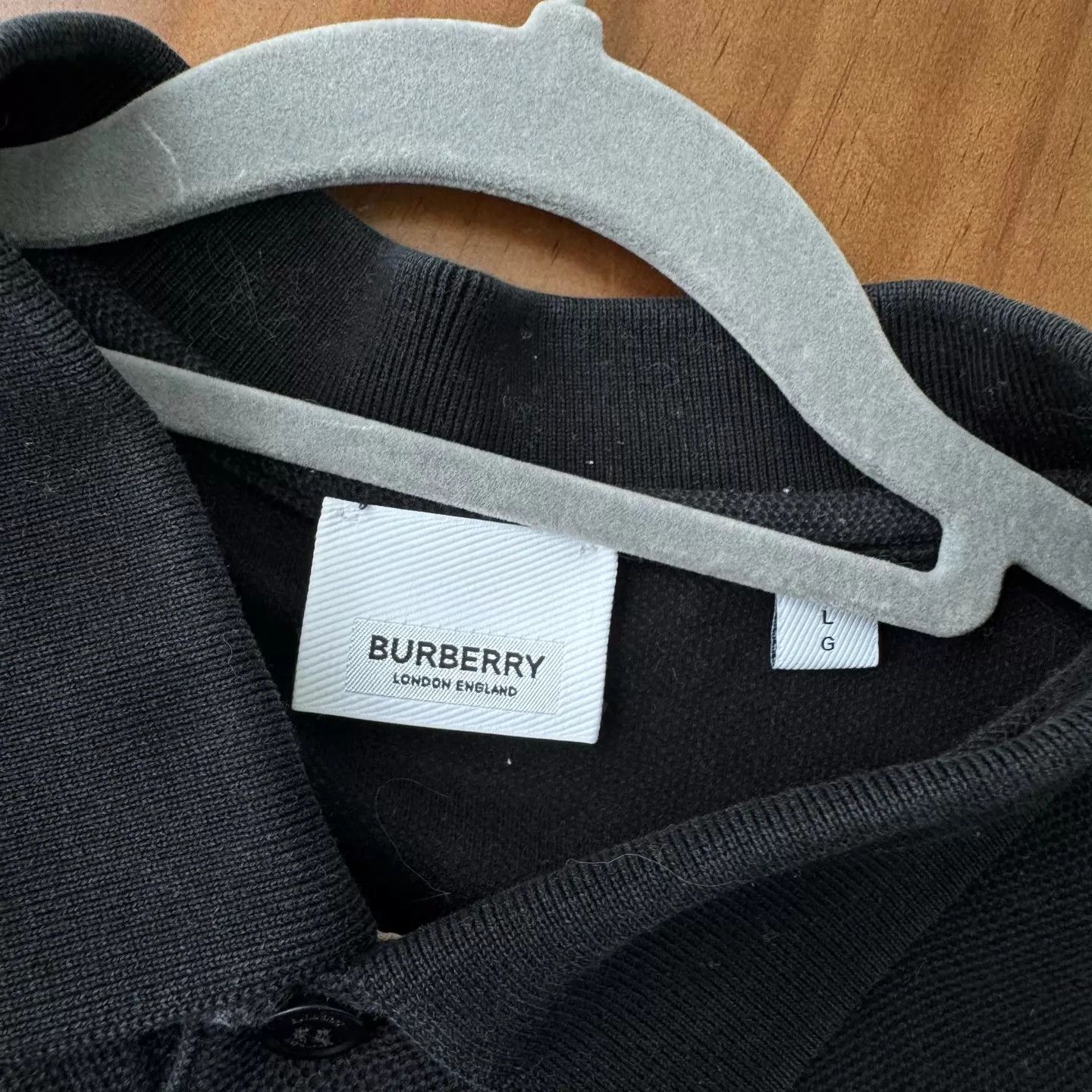 Burberry Burberry Black Logo Polo Shirt L Size US L / EU 52-54 / 3 - 6 Thumbnail