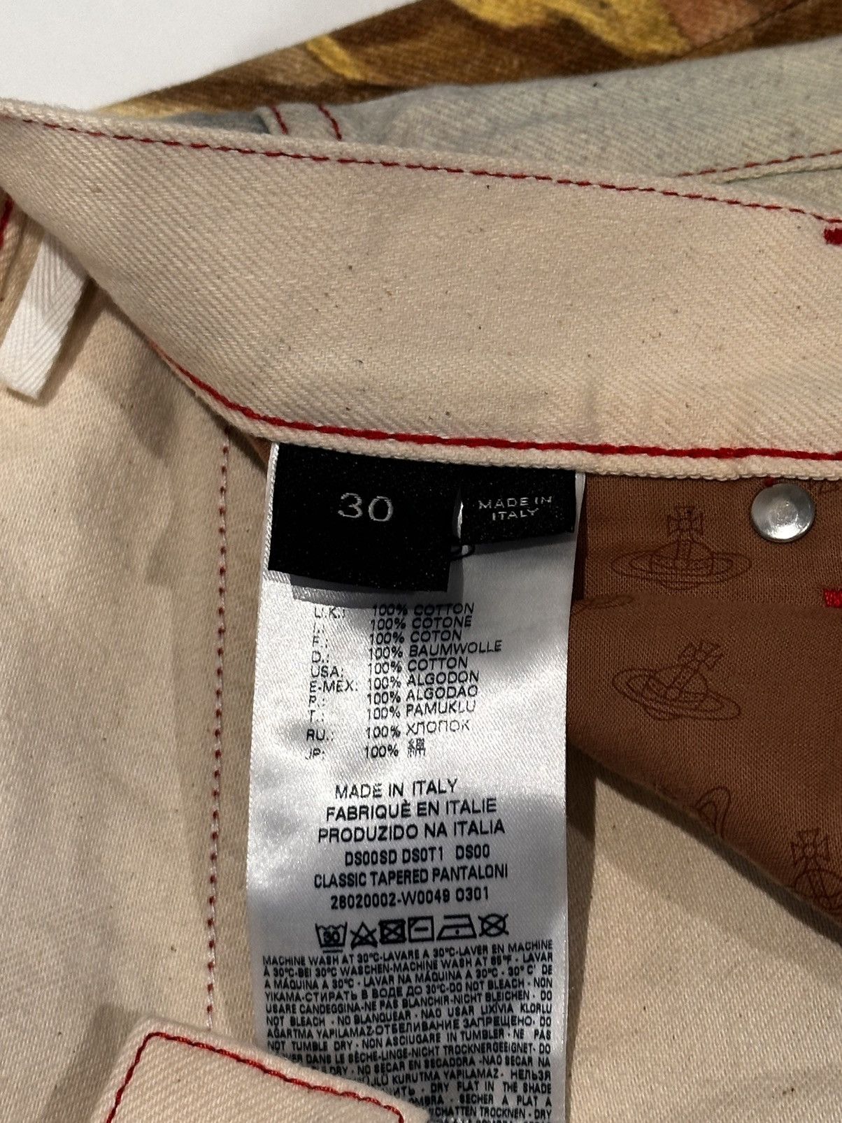 Vivienne Westwood Vivienne Westwood AW21/22 Harris Boucher Painting Jeans Size US 30 / EU 46 - 5 Thumbnail