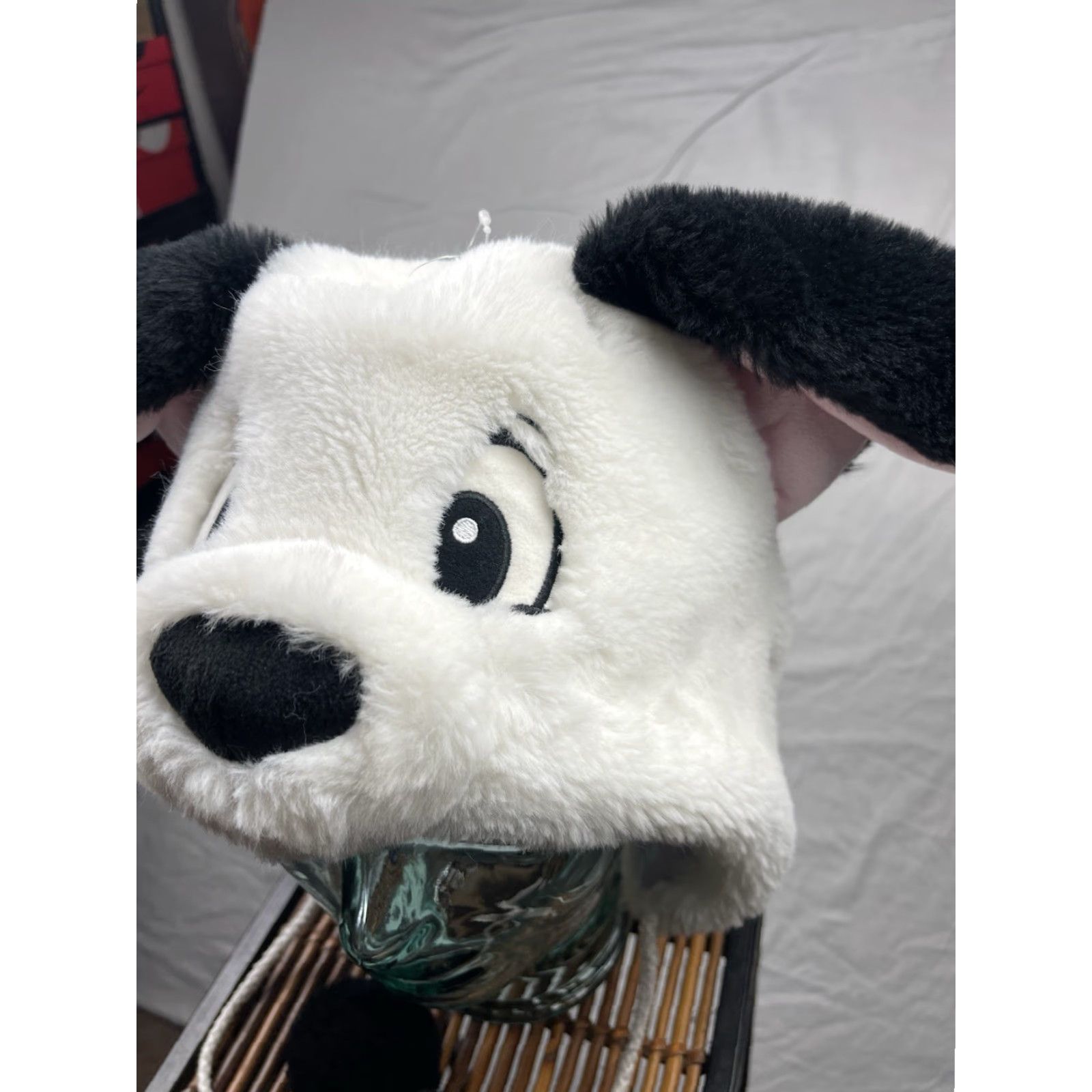 Disney Disney 101 Dalmatians Trapper Hat Mens White Fur Pom Balls Tokyo Resort 58 cm Size ONE SIZE - 5 Thumbnail