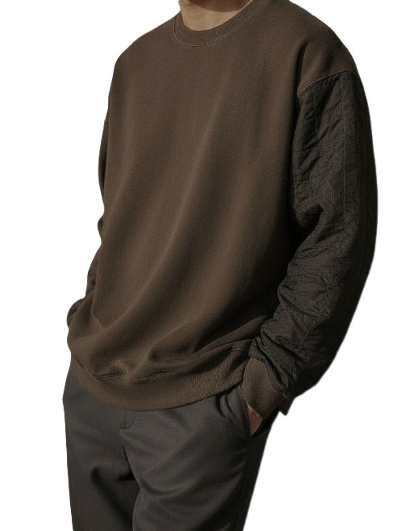 Ambush Design MIX QUILTED L Grey Crew Neck Long Sleeve Pullover 87670 Size US L / EU 52-54 / 3 - 1 Thumbnail