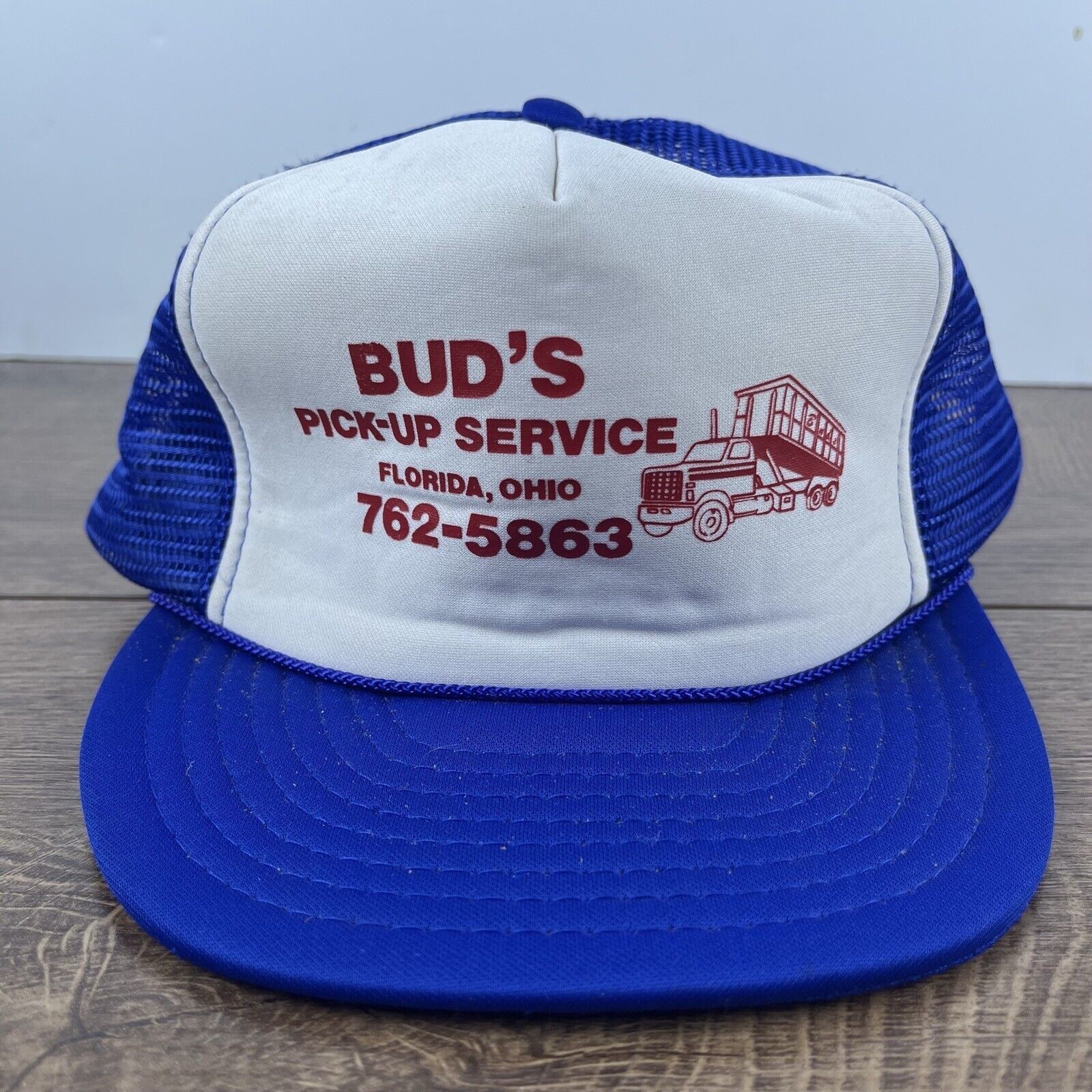 Other Buds Pick Up Service Hat Florida Ohio White Cap Hat Adjustab Size ONE SIZE - 3 Thumbnail