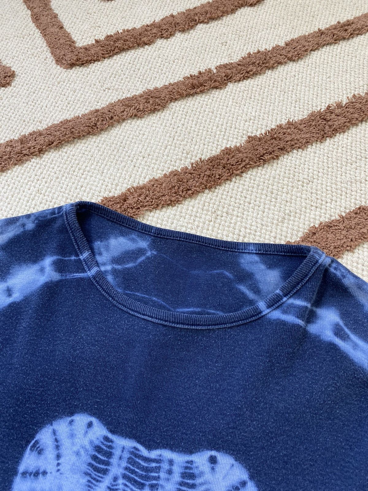 Vintage SHIBORI HEART TIE-DAY CUTE LONGSLEEVE Size M / US 6-8 / IT 42-44 - 5 Thumbnail