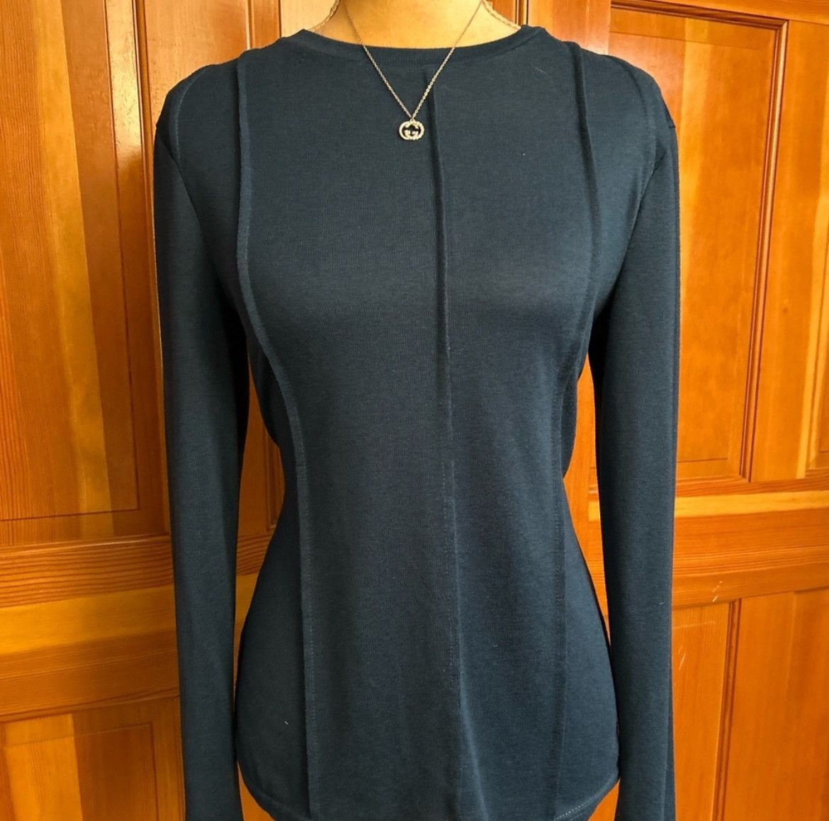 Designer × Other NWT, Lavishly Paris Women’s Teal Crewneck Size M / US 6-8 / IT 42-44 - 7 Thumbnail