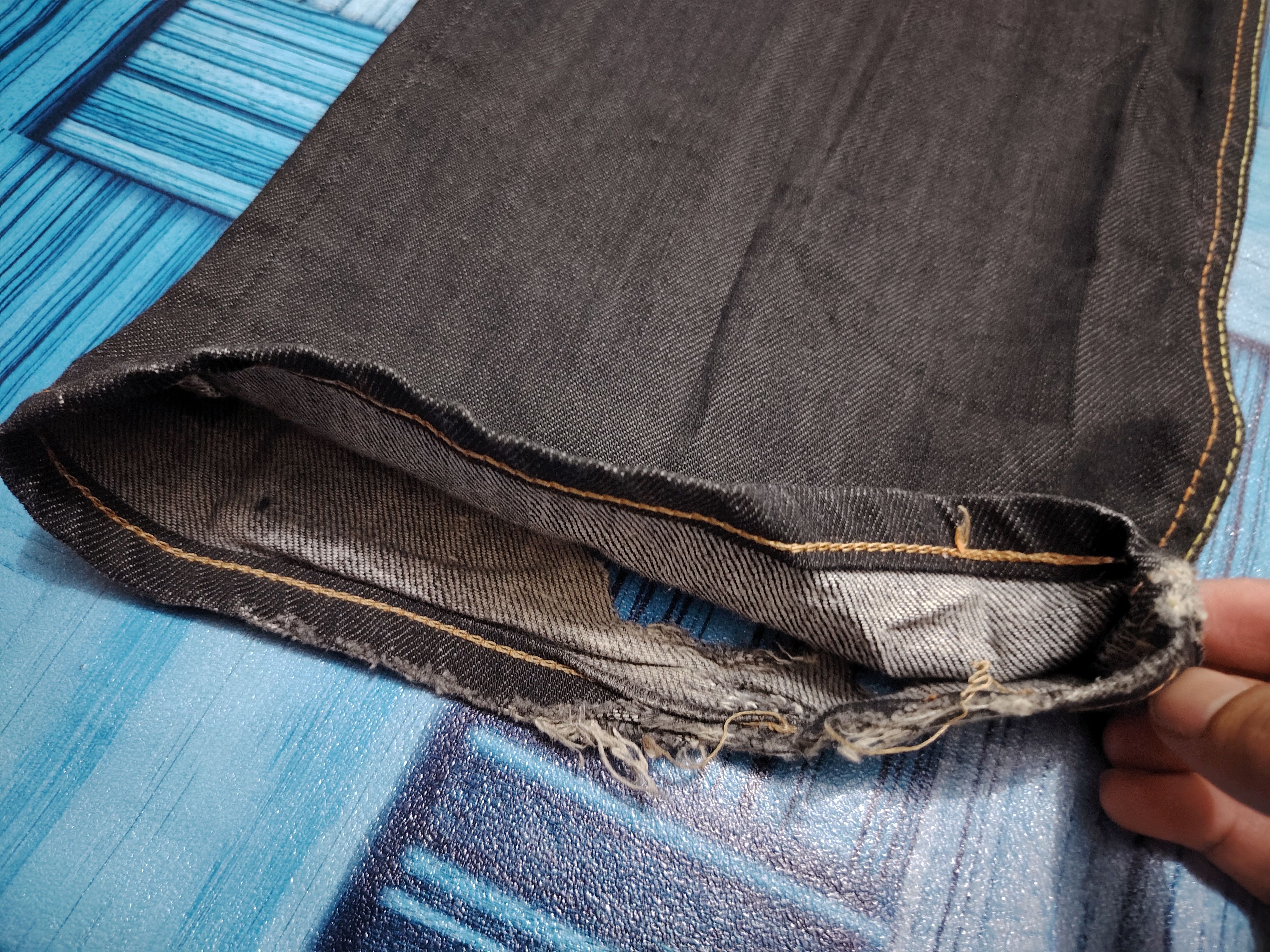 Edwin Japanese Edwin 503 Blue Trip Black Flared Jeans Size US 30 / EU 46 - 14 Thumbnail
