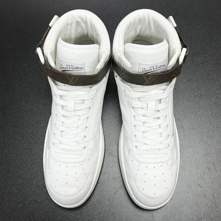 Louis Vuitton Louis Vuitton White High-Top Sneakers -2508 Size US 8 / EU 41 - 1 Thumbnail