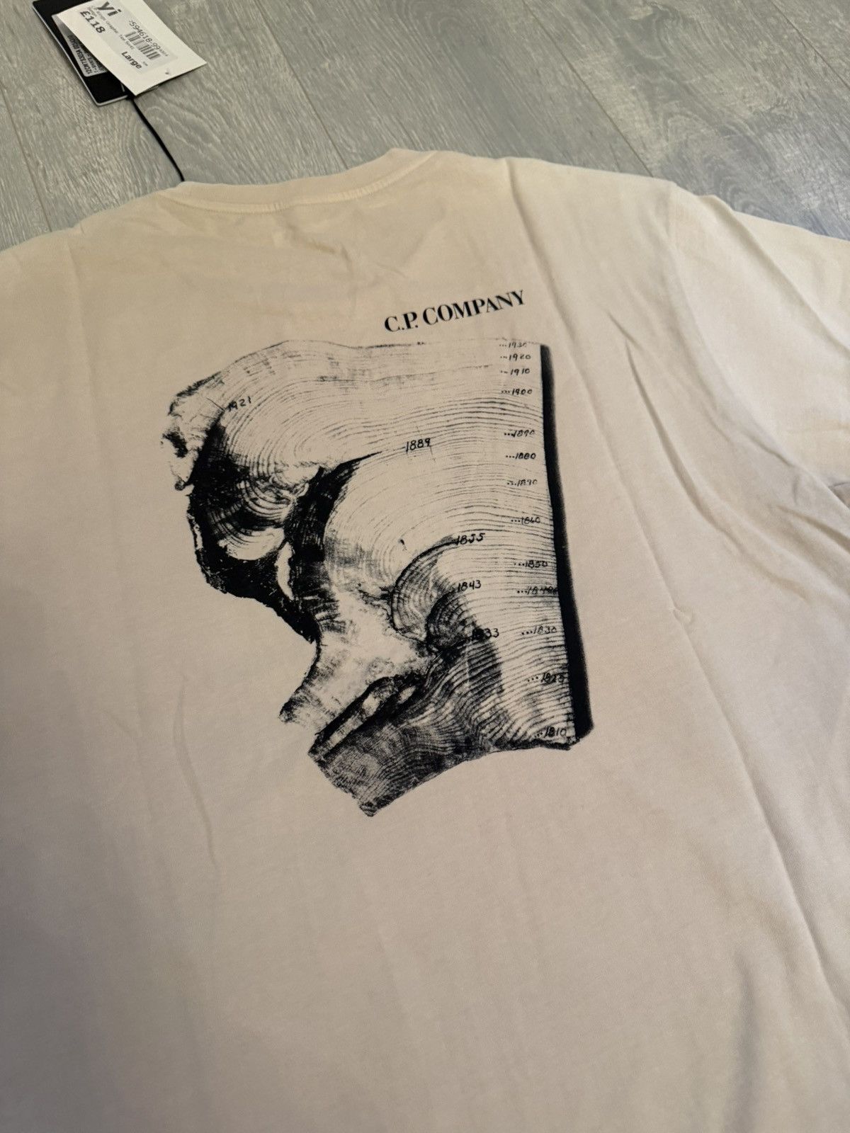 C.P. Company CP Company Graphic Streetwear Brand New Beige Mens Tee Size US XL / EU 56 / 4 - 12 Thumbnail