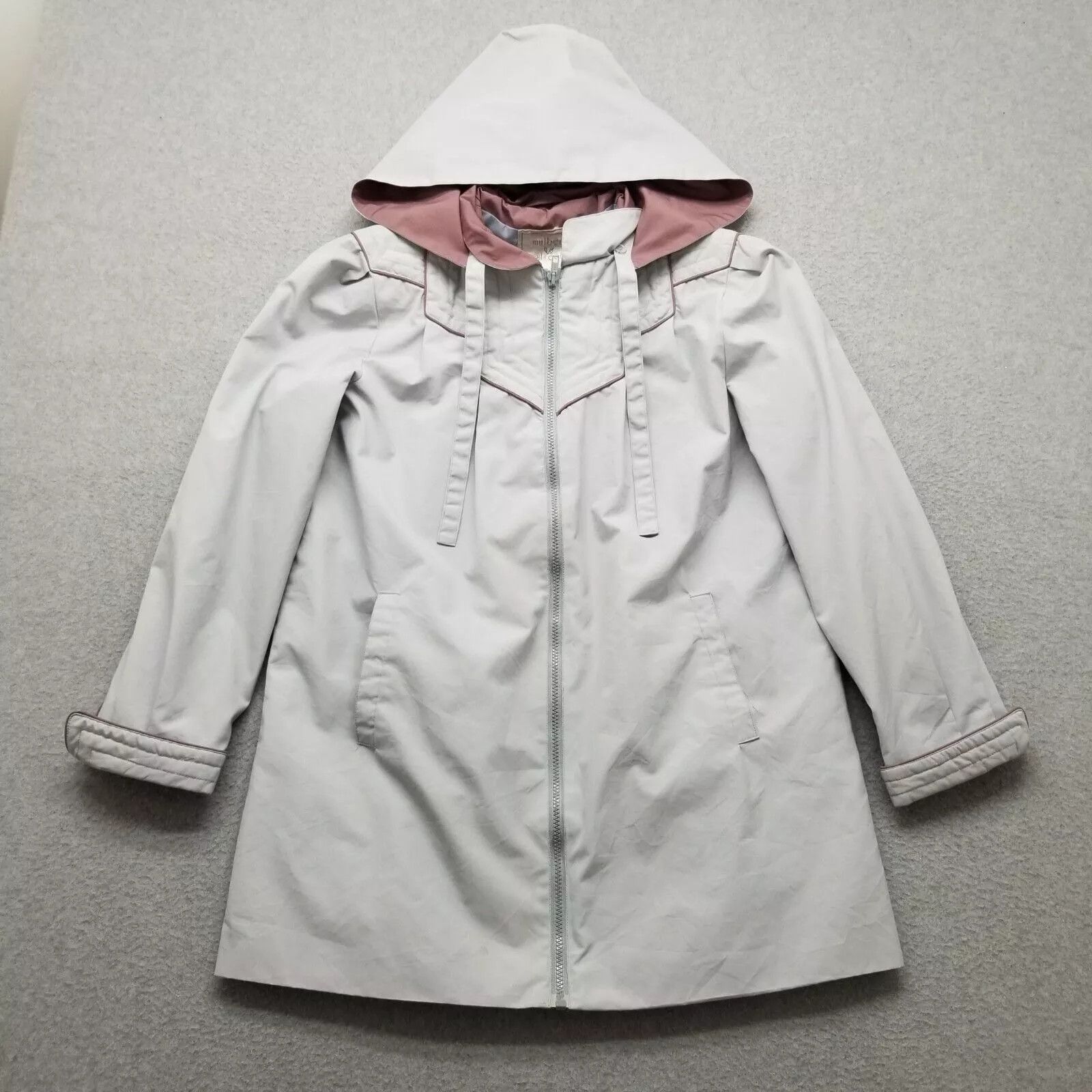 Mulberry Mulberry Street Jacket Womens Medium Pockets Full Zip Hooded Size M / US 6-8 / IT 42-44 - 1 Thumbnail