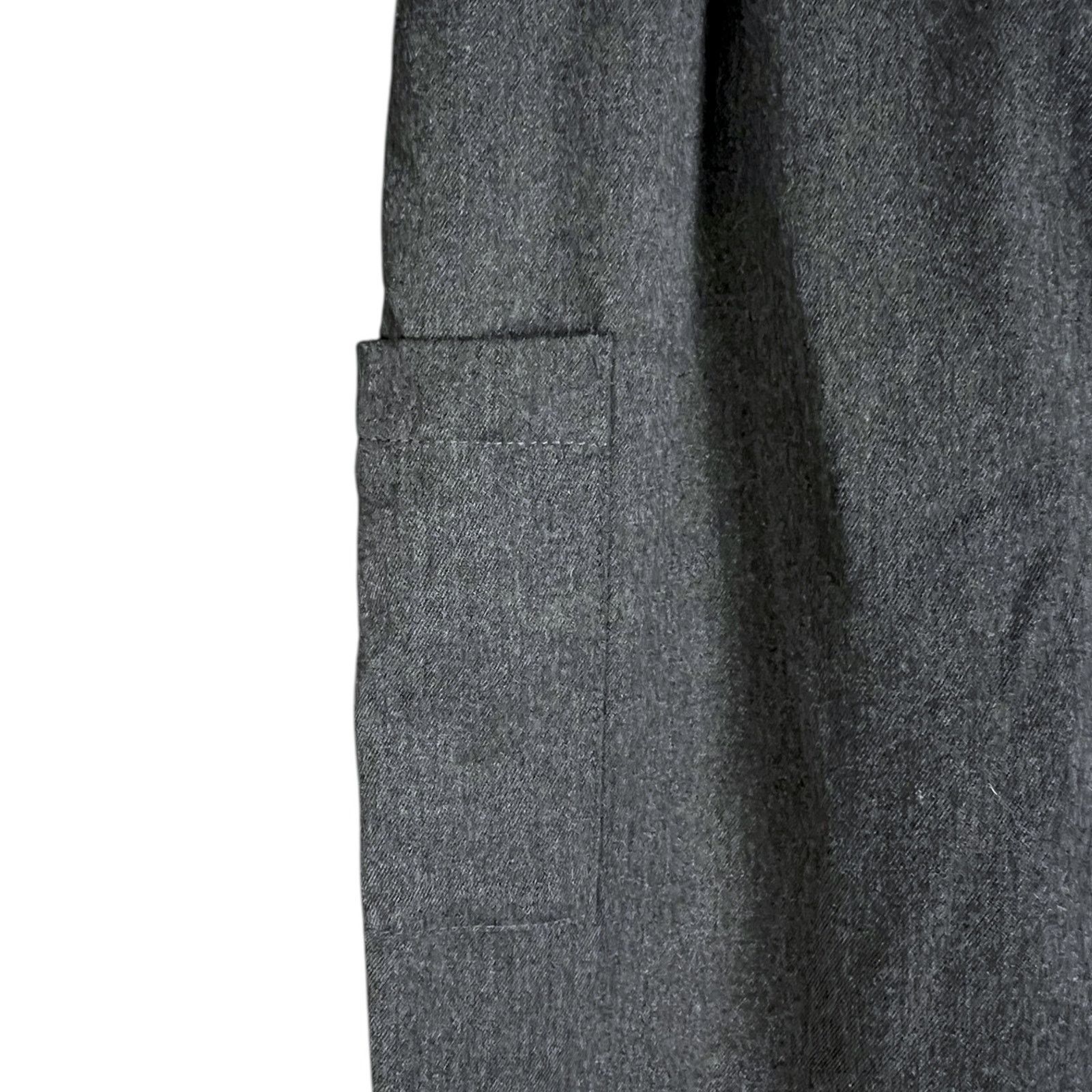 Zara Zara Womens 4 Dark Gray Pleated Gathered Utility Cargo Pants Size 27" / US 4 / IT 40 - 6 Thumbnail