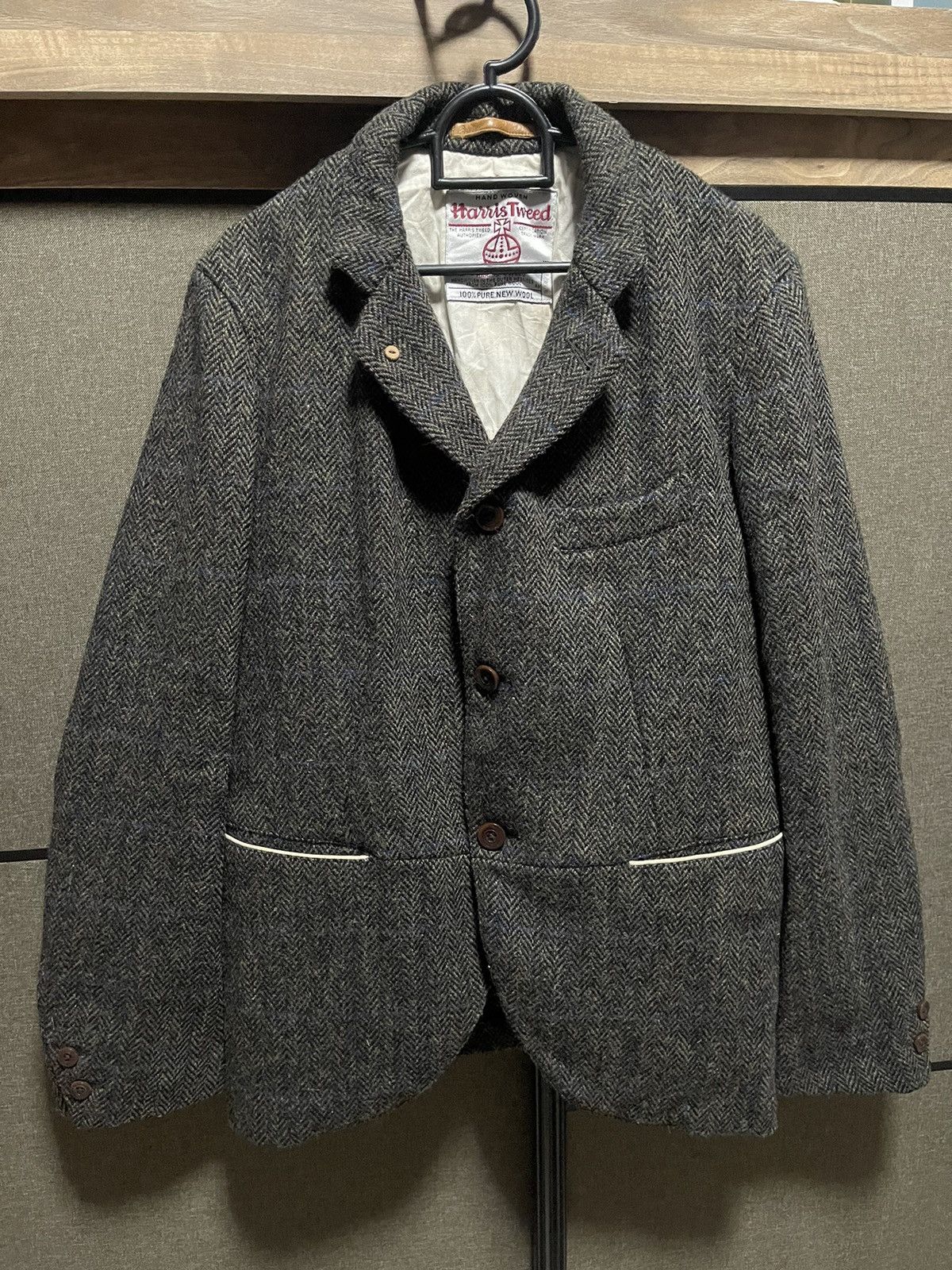 Beams Plus × Harris Tweed Exclusive Vintage BEAMS x HARRIS TWEED CHARCOAL HERRINGBONE Size US M / EU 48-50 / 2 - 1 Thumbnail