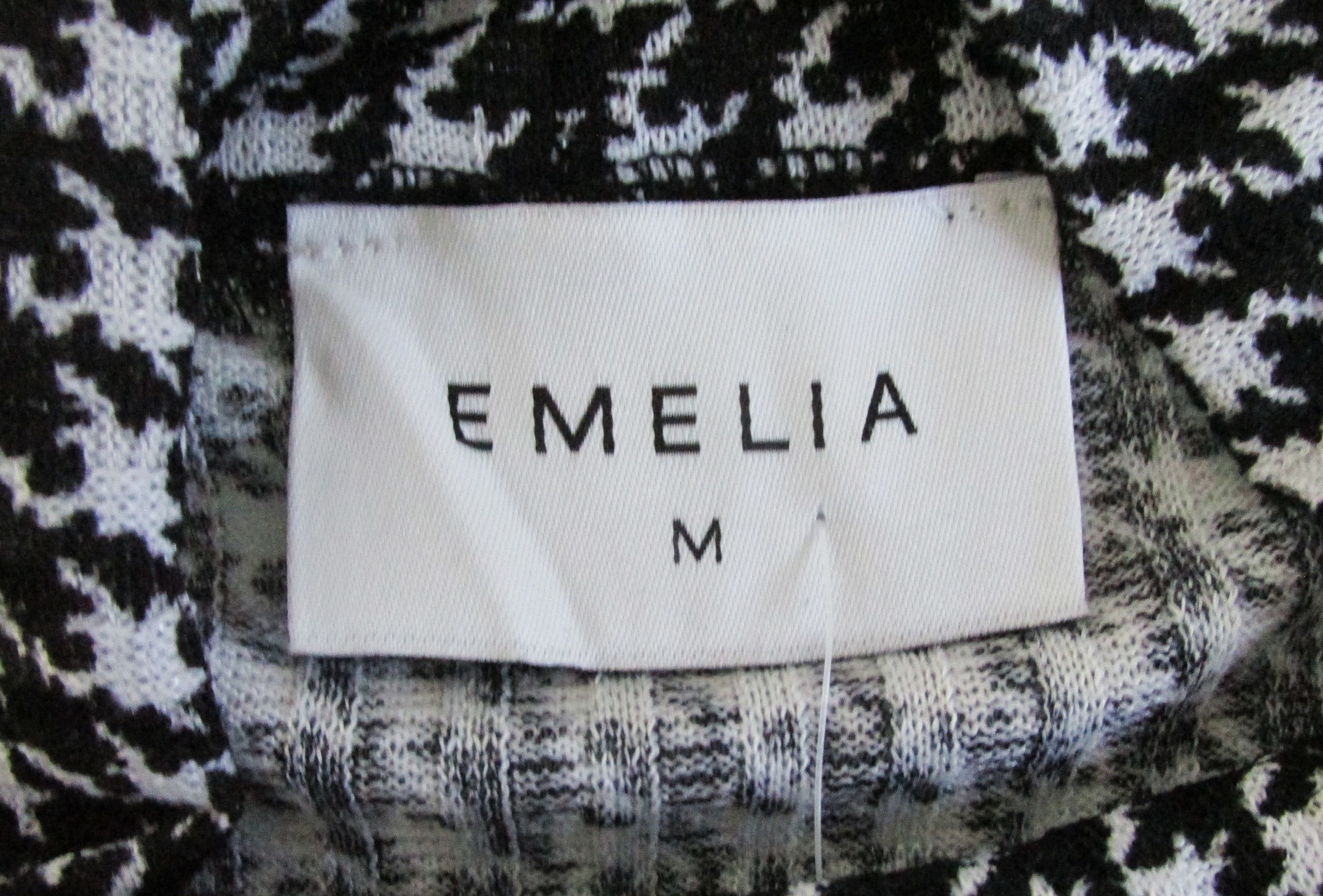 Other Emilia (NWT) Women's Hi-Slit Houndstooth Knit Dress Medium Size M / US 6-8 / IT 42-44 - 2 Thumbnail