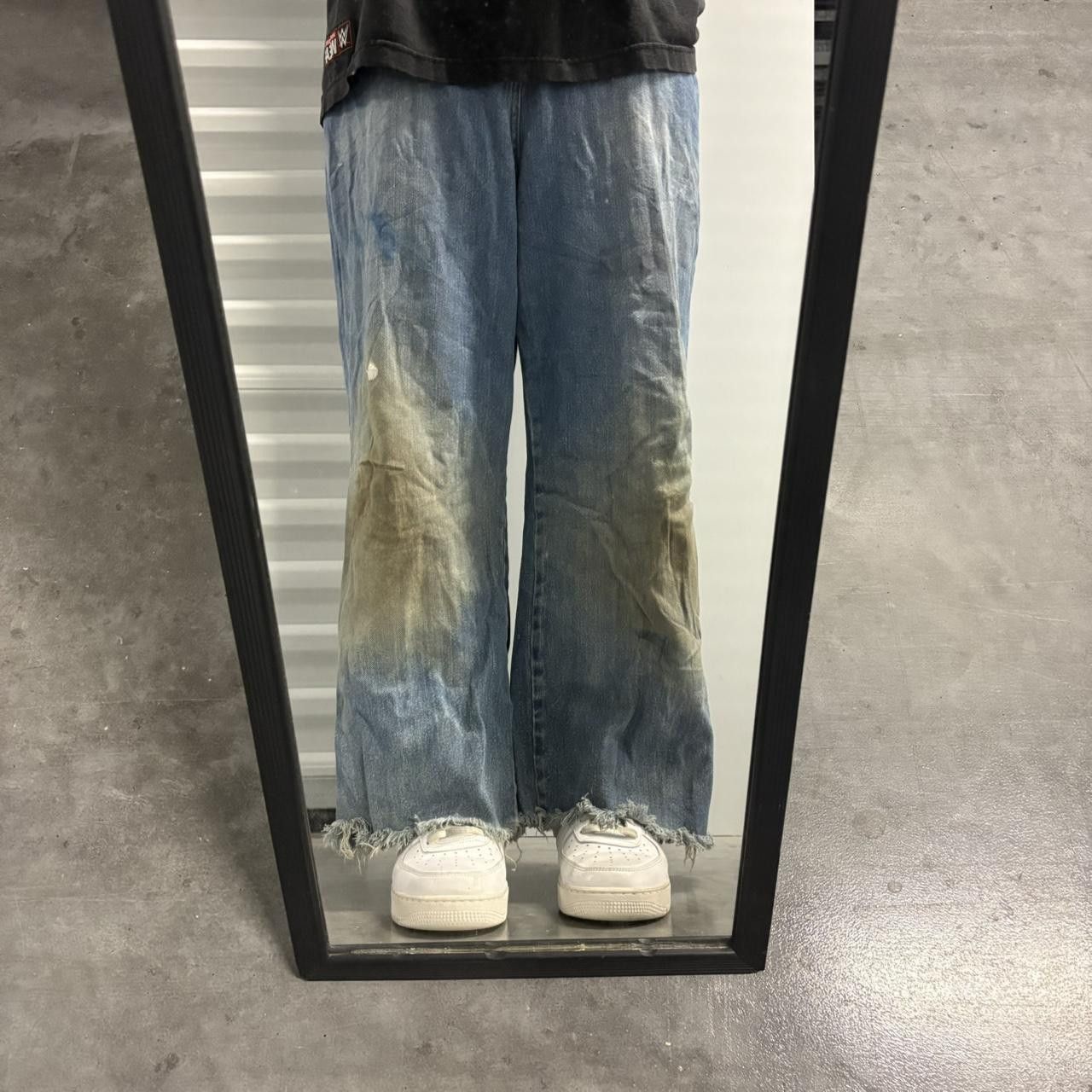 Vintage Crazy Vintage Y2K/2000s Super Baggy Super WideLeg Short Medium Wash Denim Jeans! Size US 36 / EU 52 - 1 Thumbnail