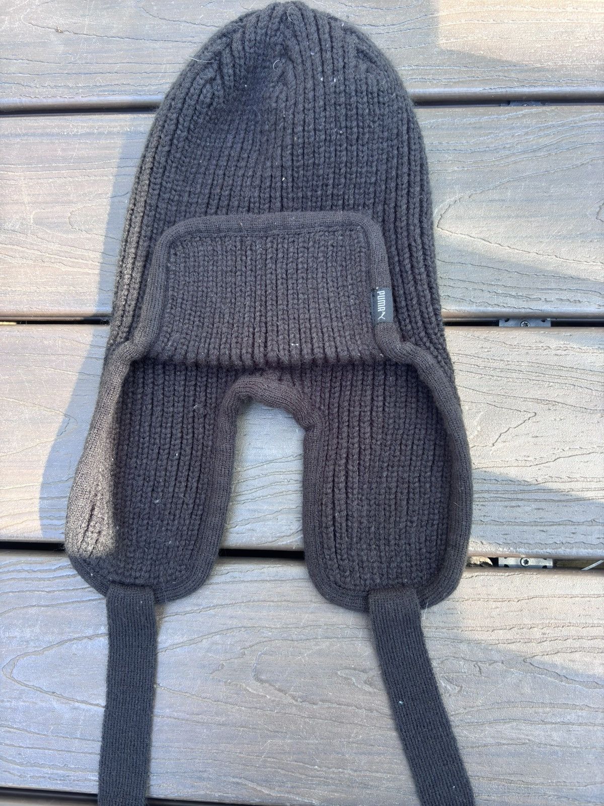 Puma bomber style beanie with flip up front covers ears new Size ONE SIZE - 5 Thumbnail