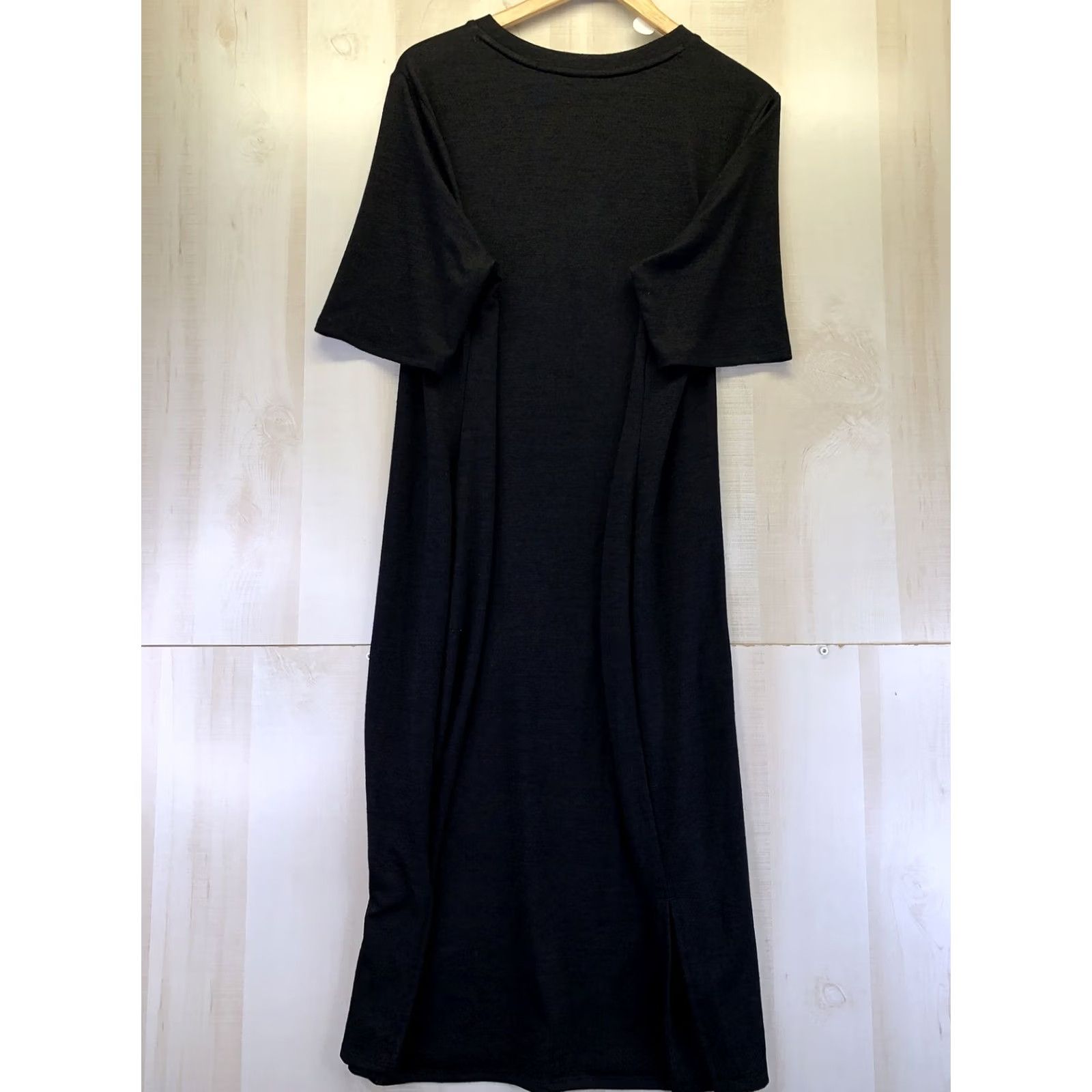 Vintage VINTAGE Ava & Viv Black Knit Short Sleeve Womens Shirt Dress Plus Size 1X-7813 Size XL / US 12-14 / IT 48-50 - 8 Thumbnail