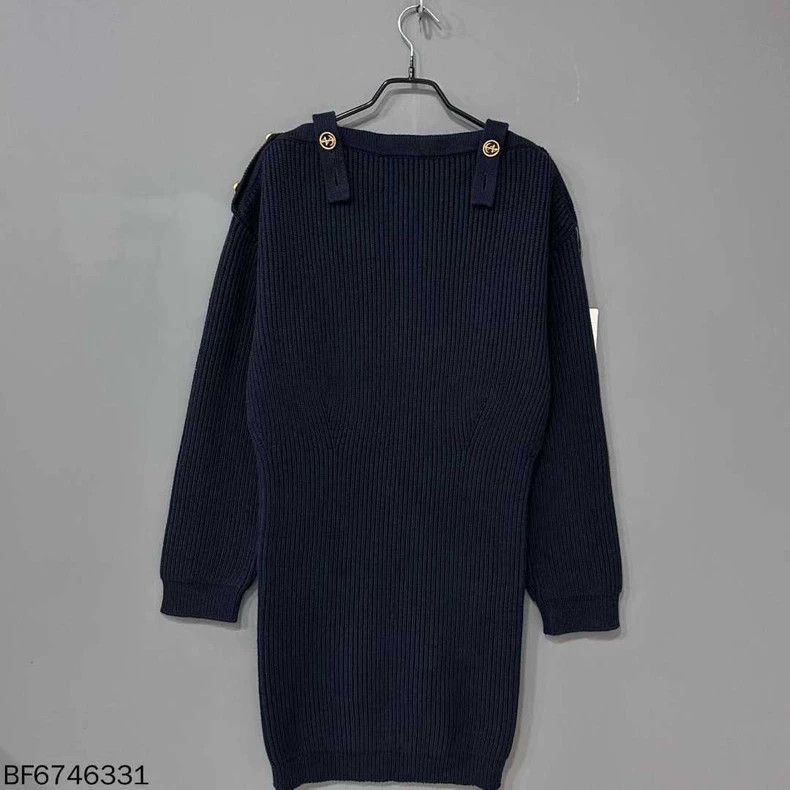 Louis Vuitton Louis Vuitton One Shoulder Anchor Button Knit Dress Size M / US 6-8 / IT 42-44 - 2 Thumbnail