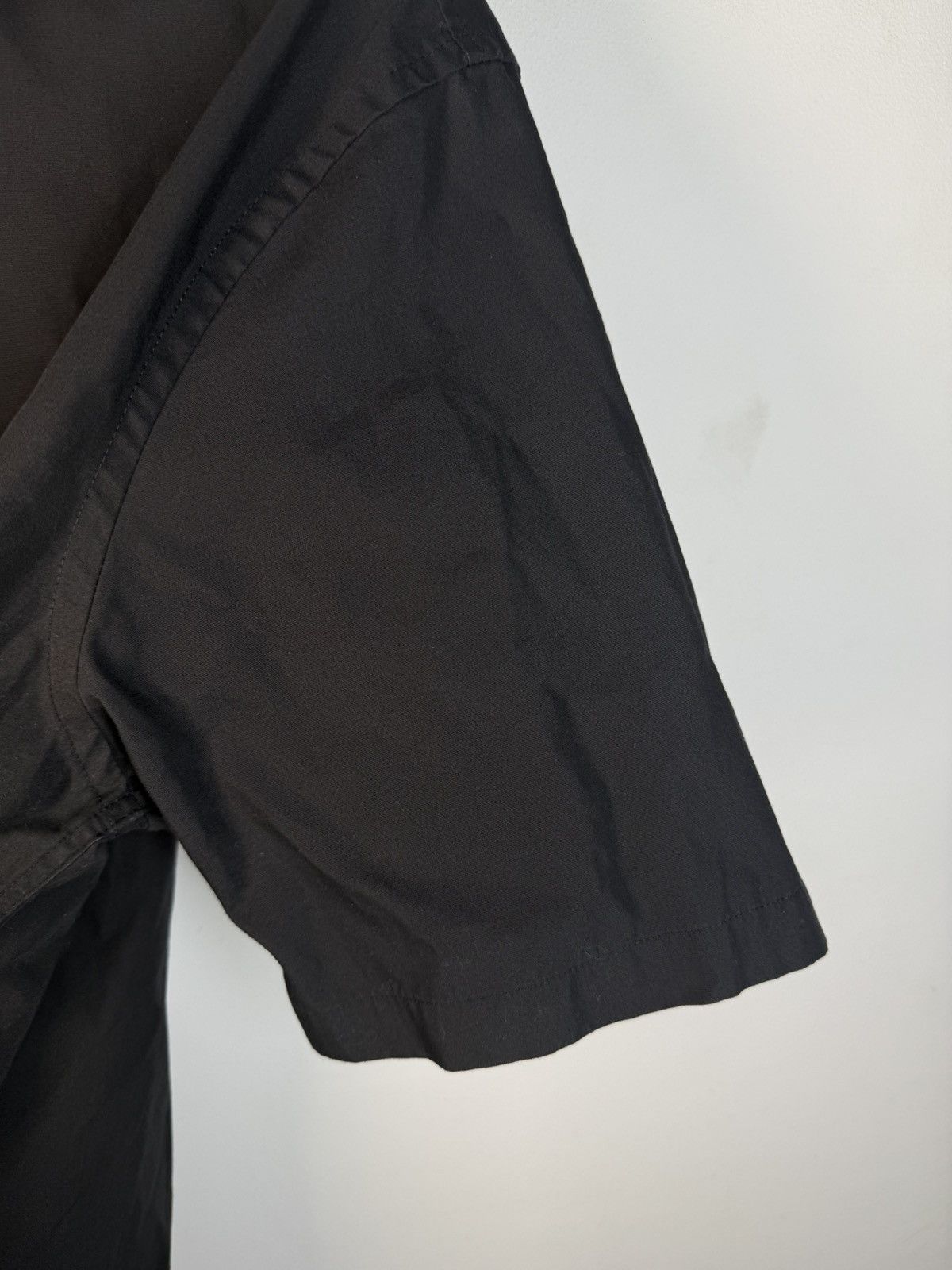 Yves Saint Laurent Black YSL Shirt Button Up Short Sleeve Vintage Collar y2k Size US L / EU 52-54 / 3 - 15 Thumbnail