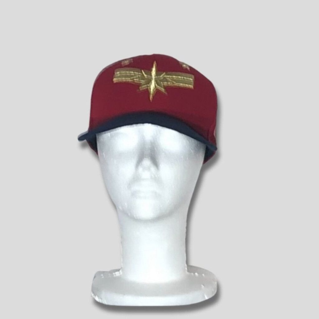 Marvel Comics NWOT Marvel Captain Hat Starred Badge Snapback Red/Yellow Size ONE SIZE - 3 Thumbnail