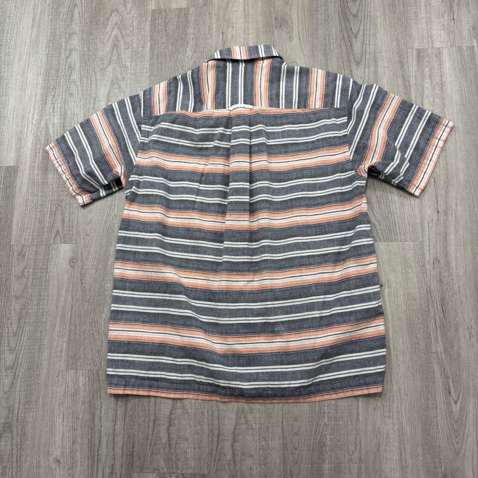 Orvis Orvis Short Sleeve Button Shirt Men's Large Gray Orange Size US L / EU 52-54 / 3 - 6 Thumbnail