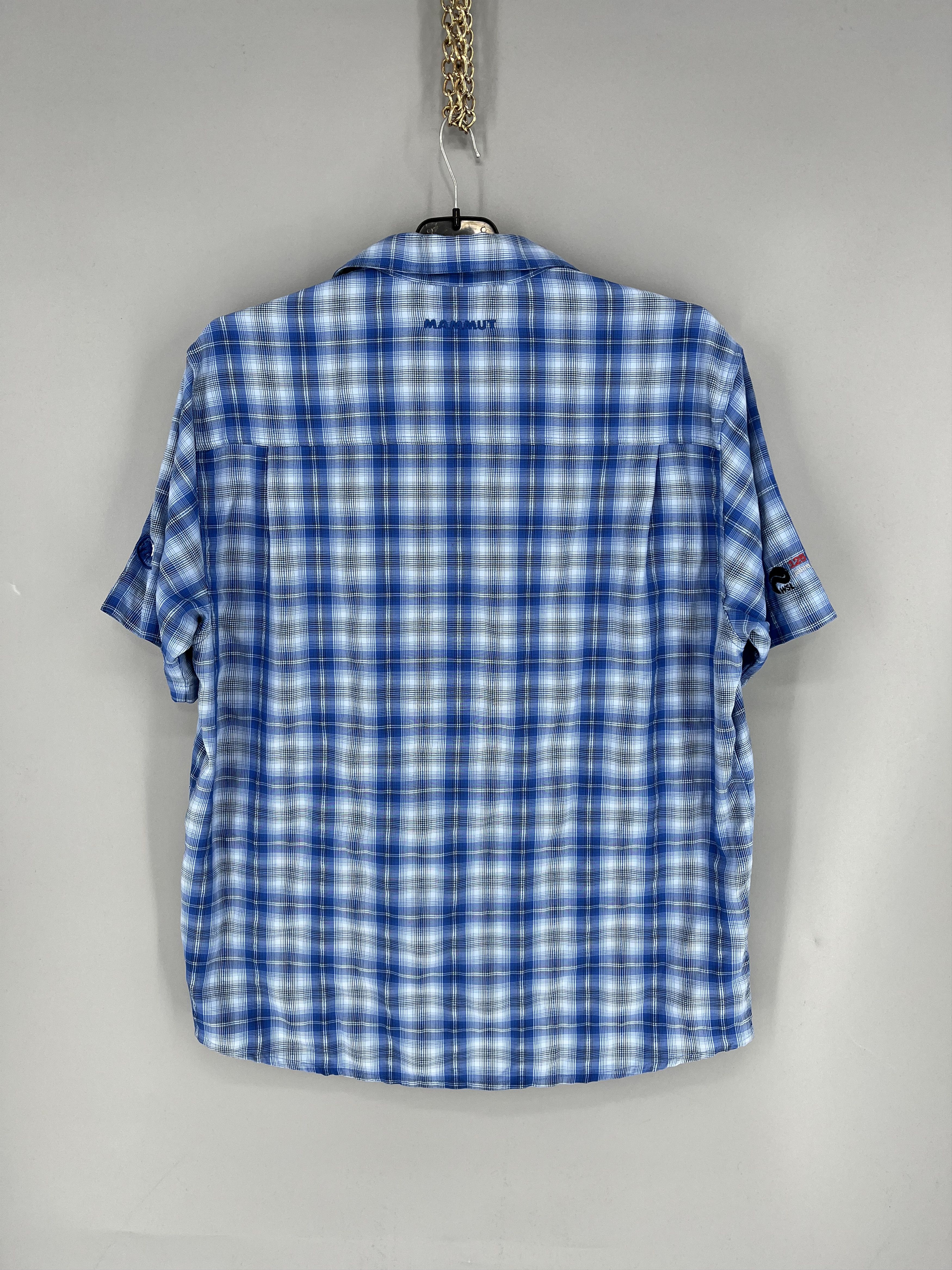 Mammut Mammut Mens L Blue Plaid Short Sleeve Button Up Shirt Shirt Size US L / EU 52-54 / 3 - 9 Thumbnail