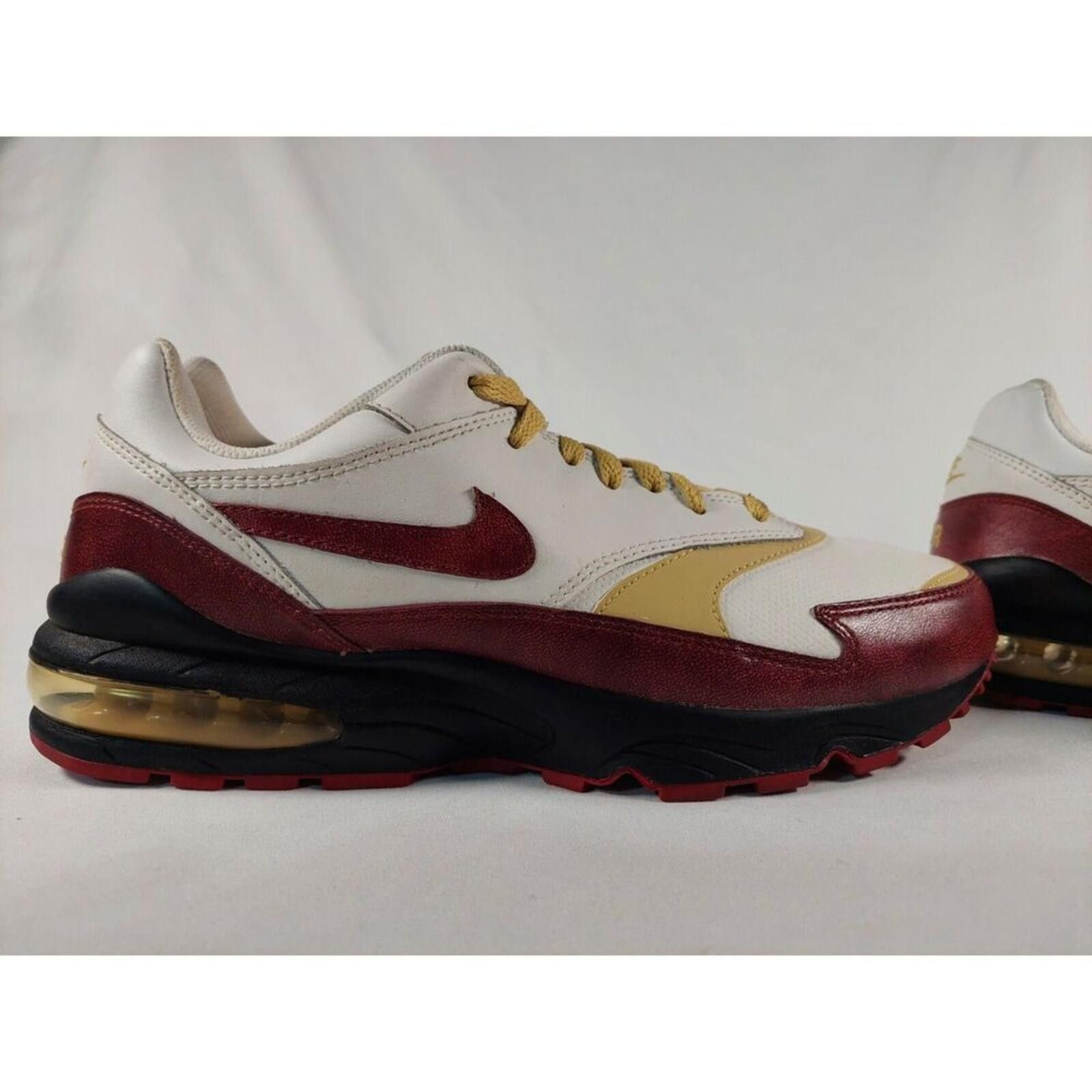 Nike 2008 Vintage Nike Air Max Red Leather 10M 609057-162 Size US 10 / EU 43 - 4 Thumbnail
