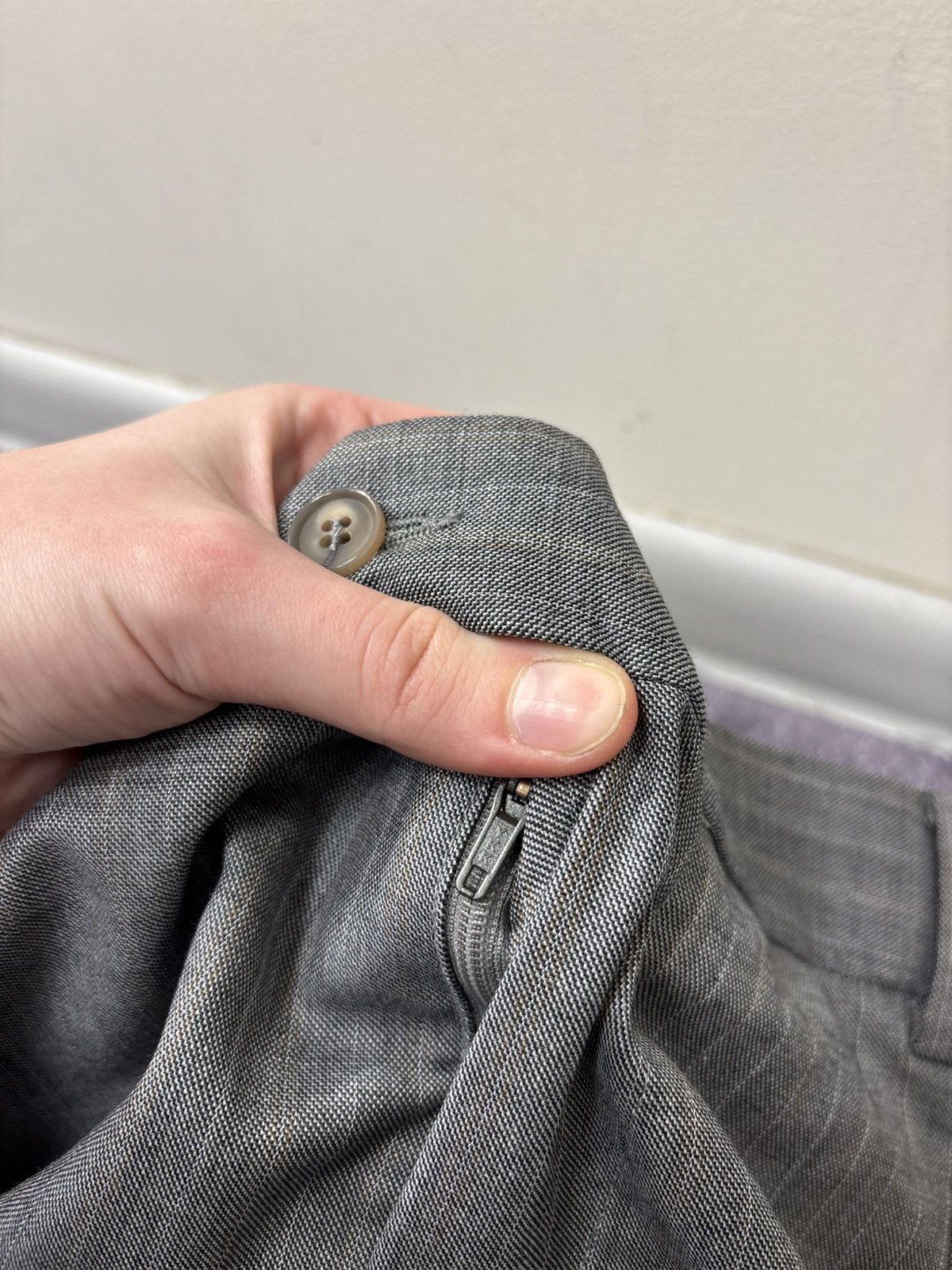Other Bespoke Dormeuil Men’s 2-Piece Grey Pinstripe Wool Suit Size 52R - 18 Thumbnail