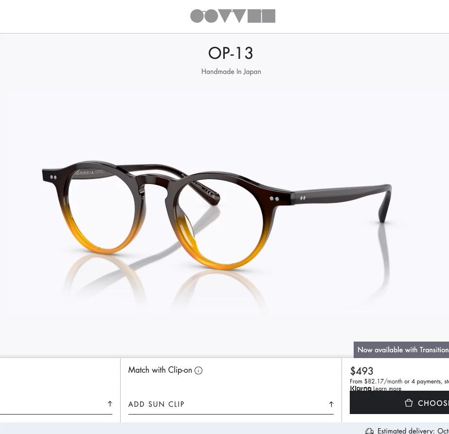 Oliver Peoples OLIVER PEOPLES OP-13 Optical 49mm Size ONE SIZE - 8 Thumbnail