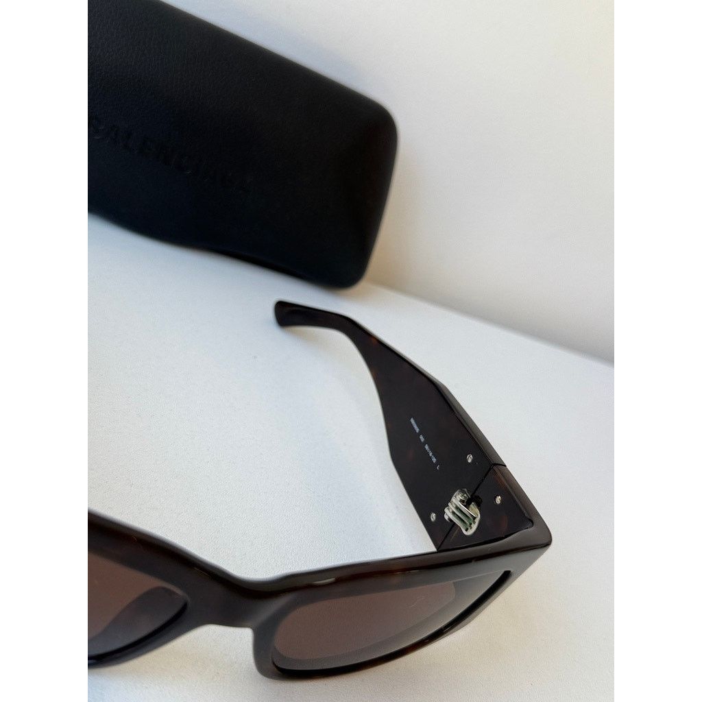 Balenciaga NEW Balenciaga BB0360S Bossy Sunglasses in Havana Brown Size ONE SIZE - 5 Thumbnail